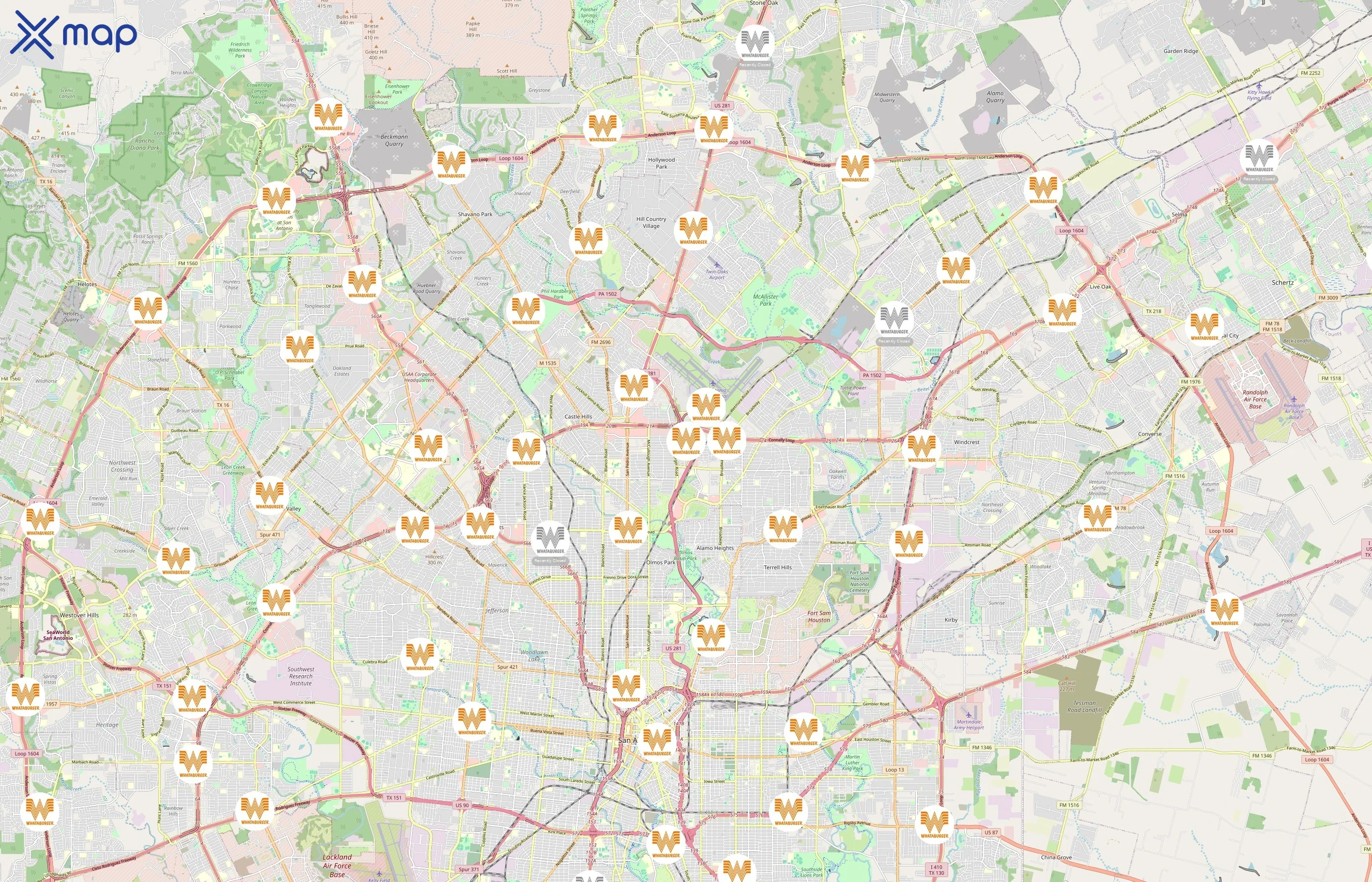 Whataburger area coverage