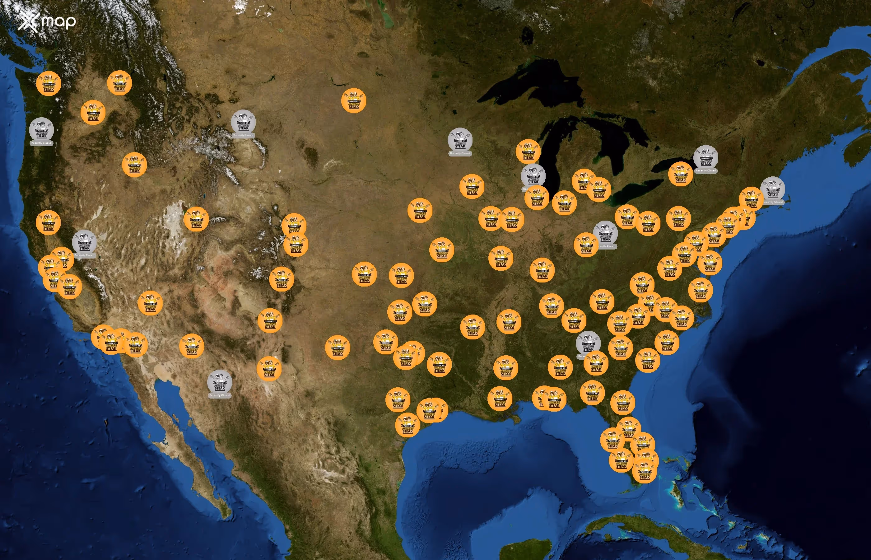 Pardon My Cheesesteak state distribution