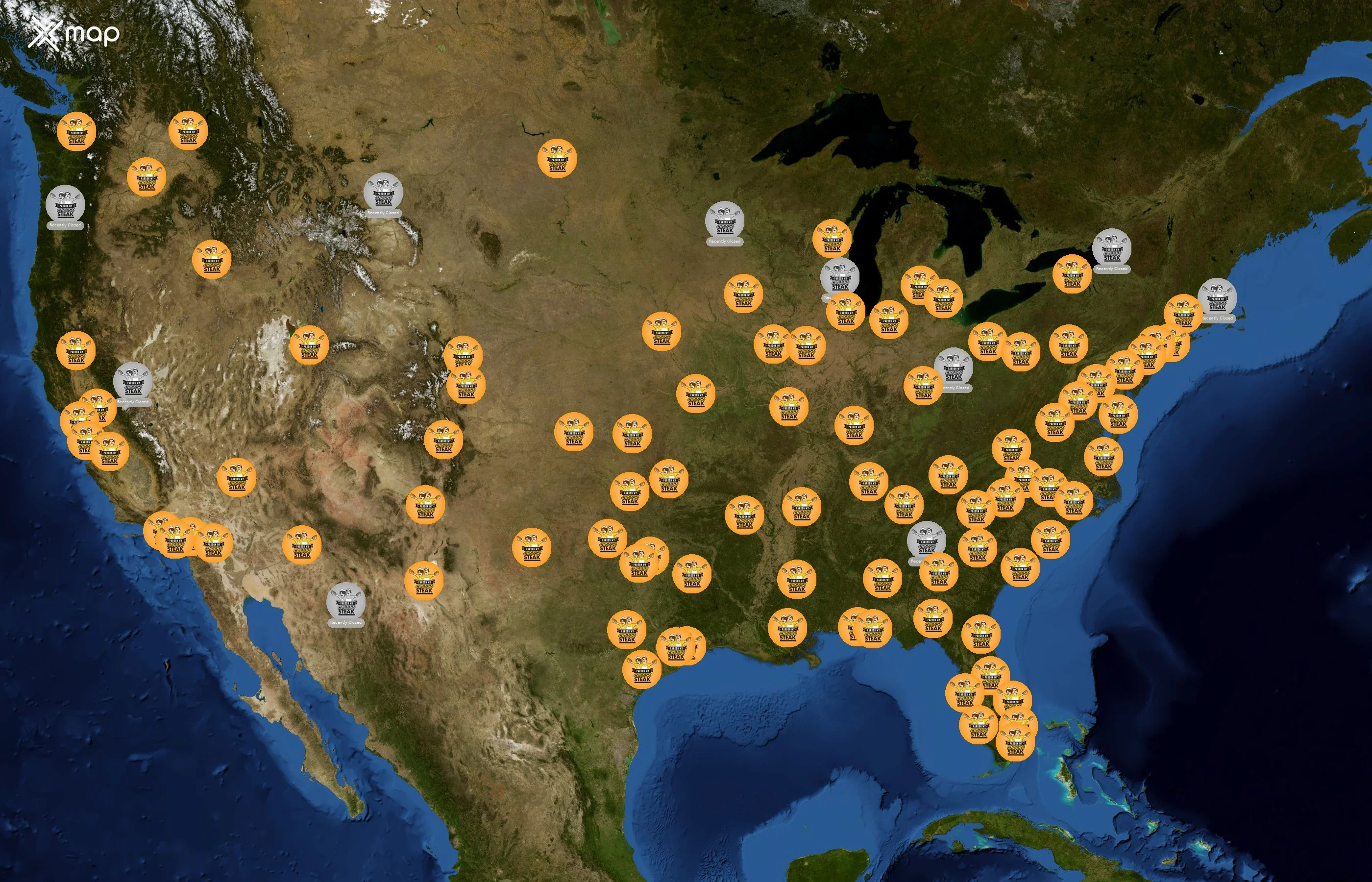 Pardon My Cheesesteak state distribution