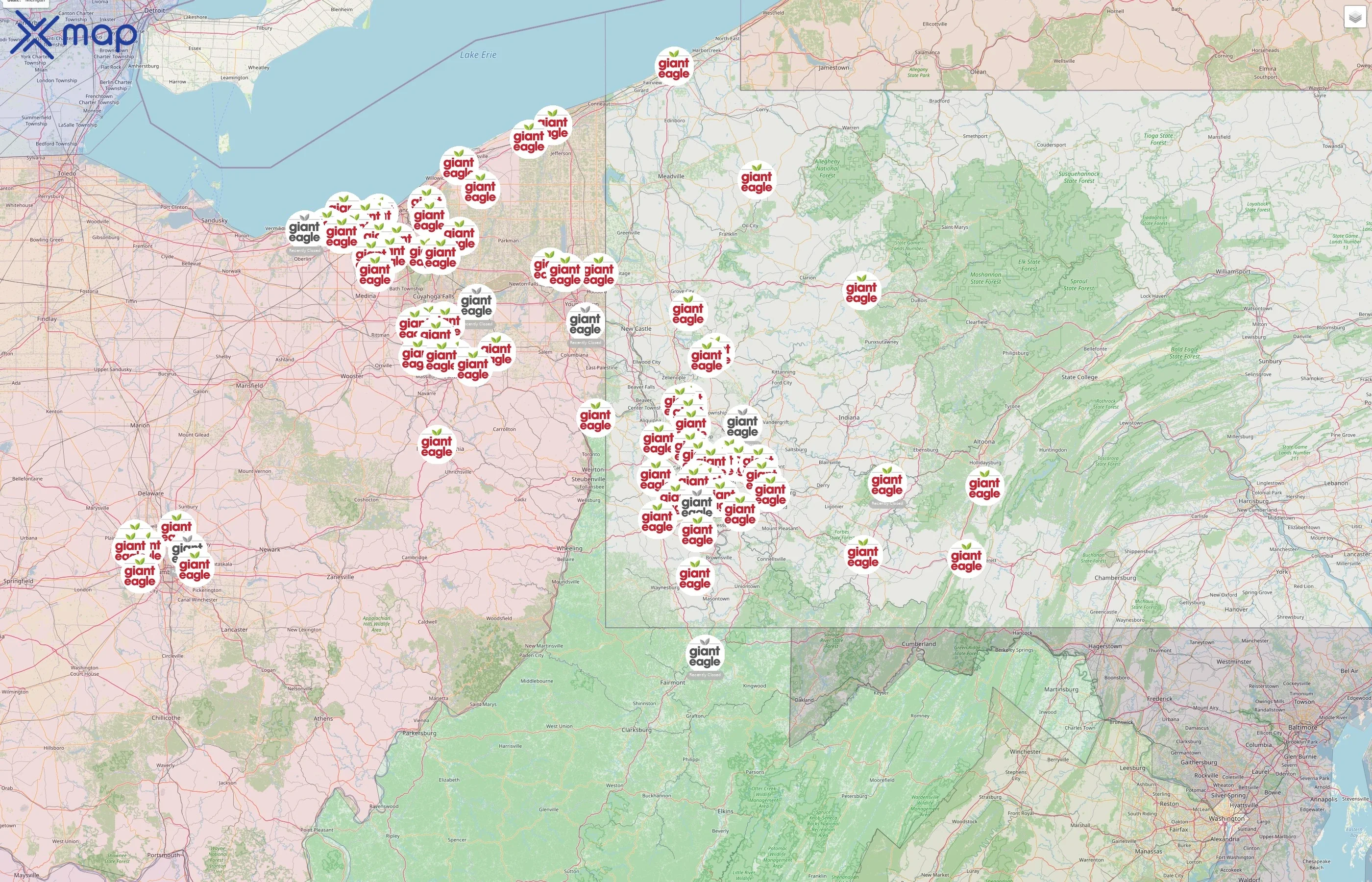 Giant Eagle street hotspots