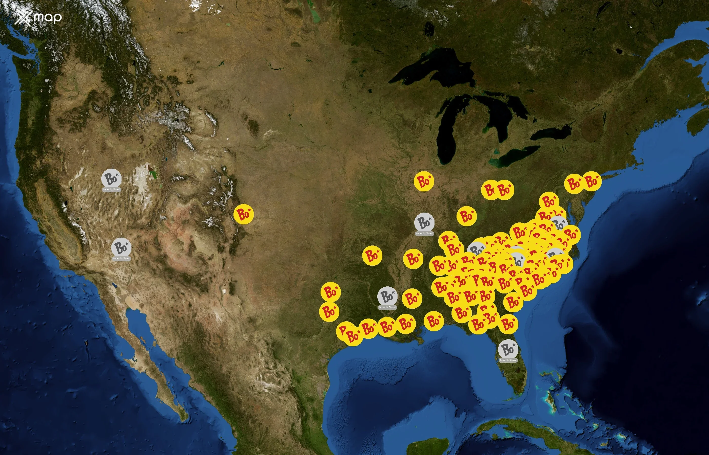 Bojangles state distribution