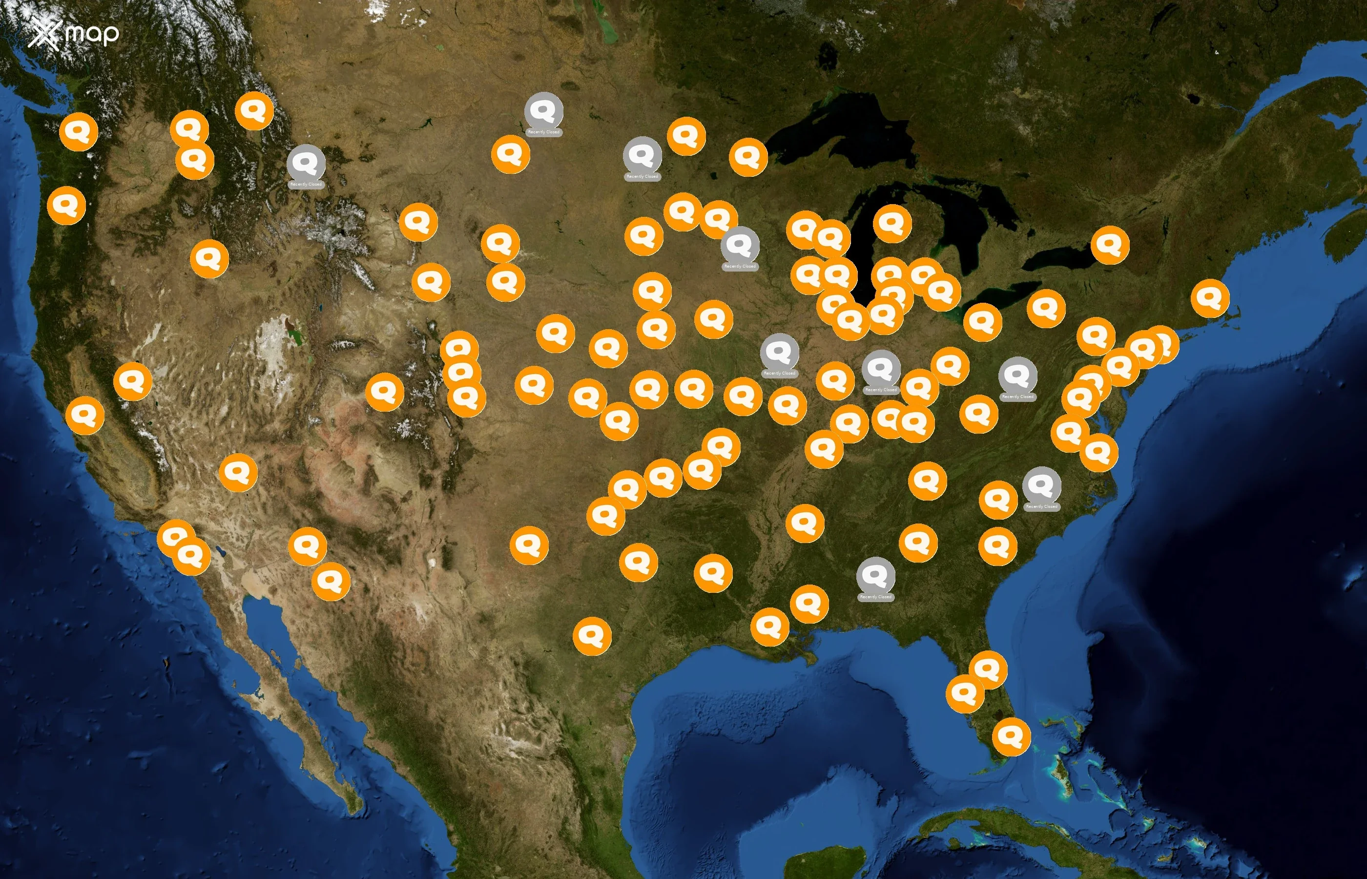 QDOBA Mexican Eats state distribution
