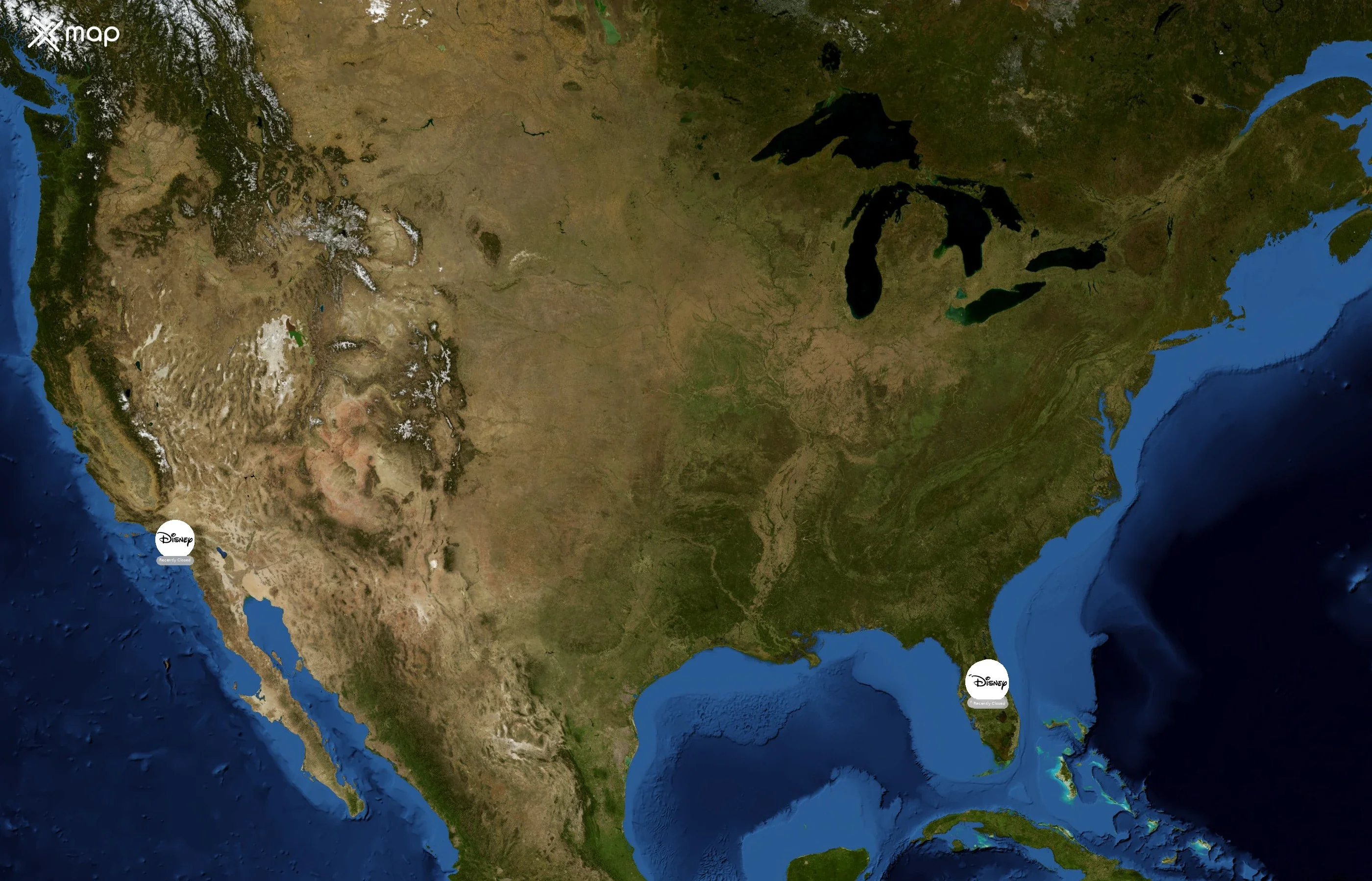 Walt Disney World Resort state distribution