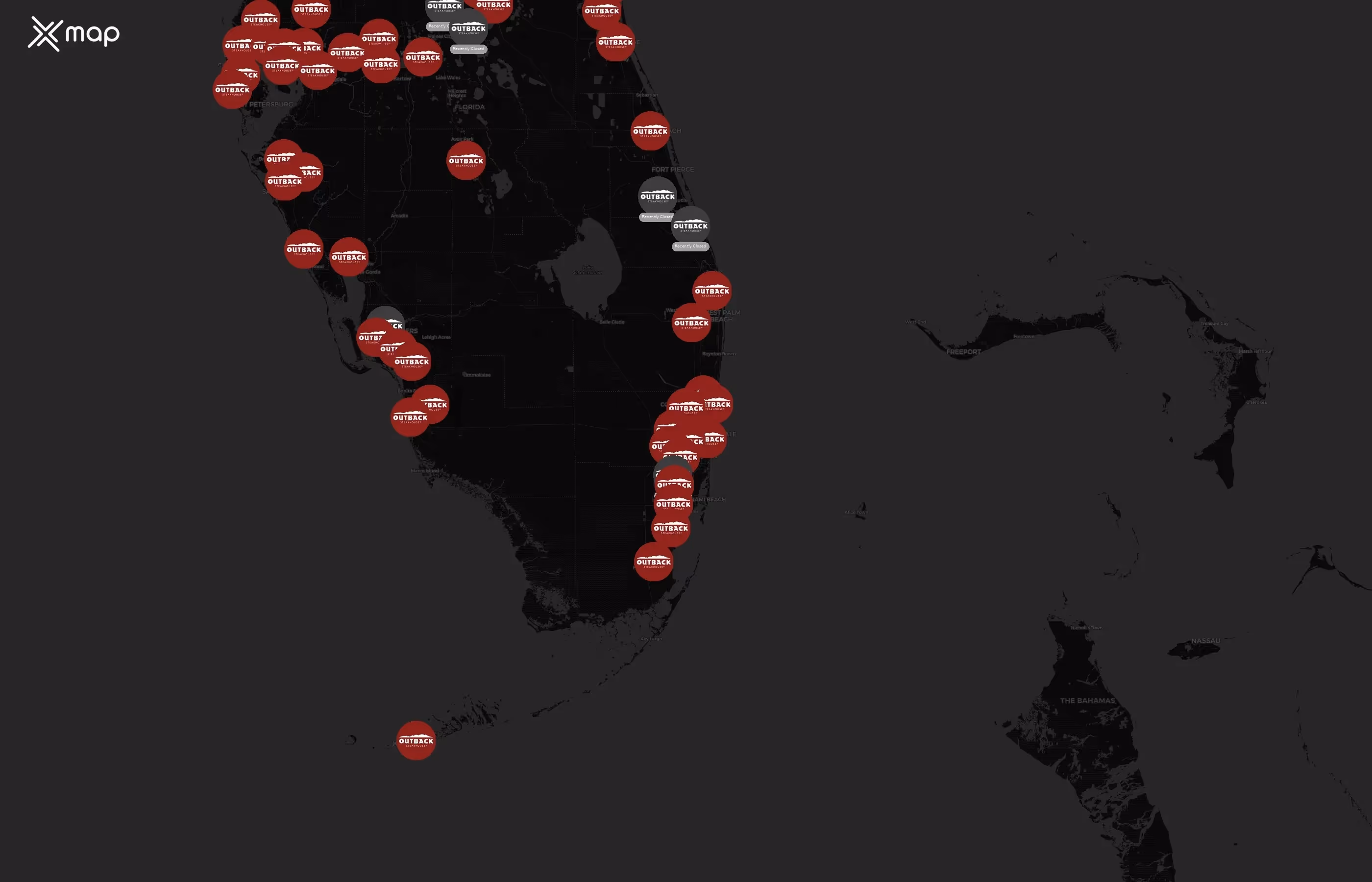 Outback Steakhouse city distribution