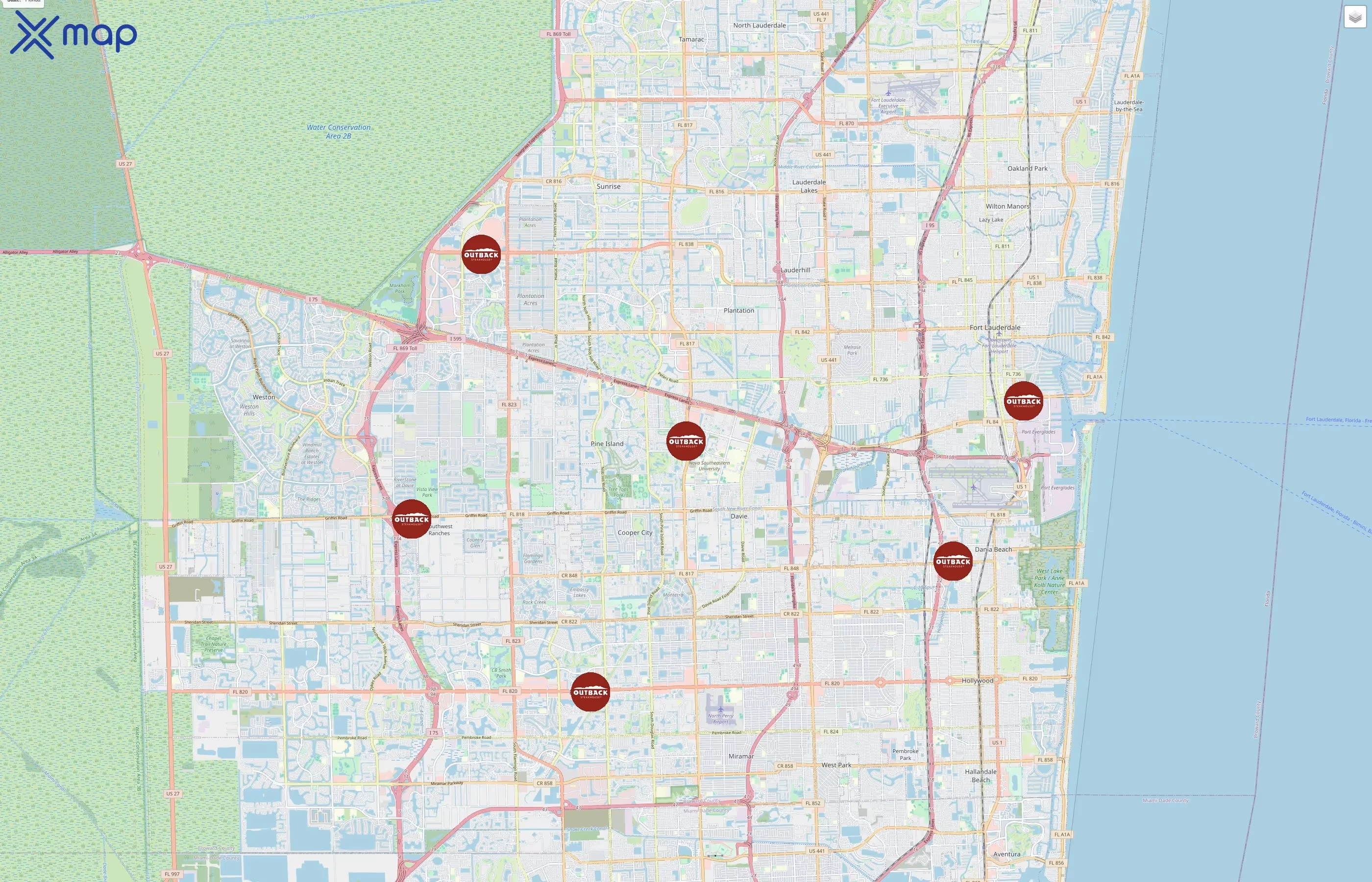 Outback Steakhouse traffic data