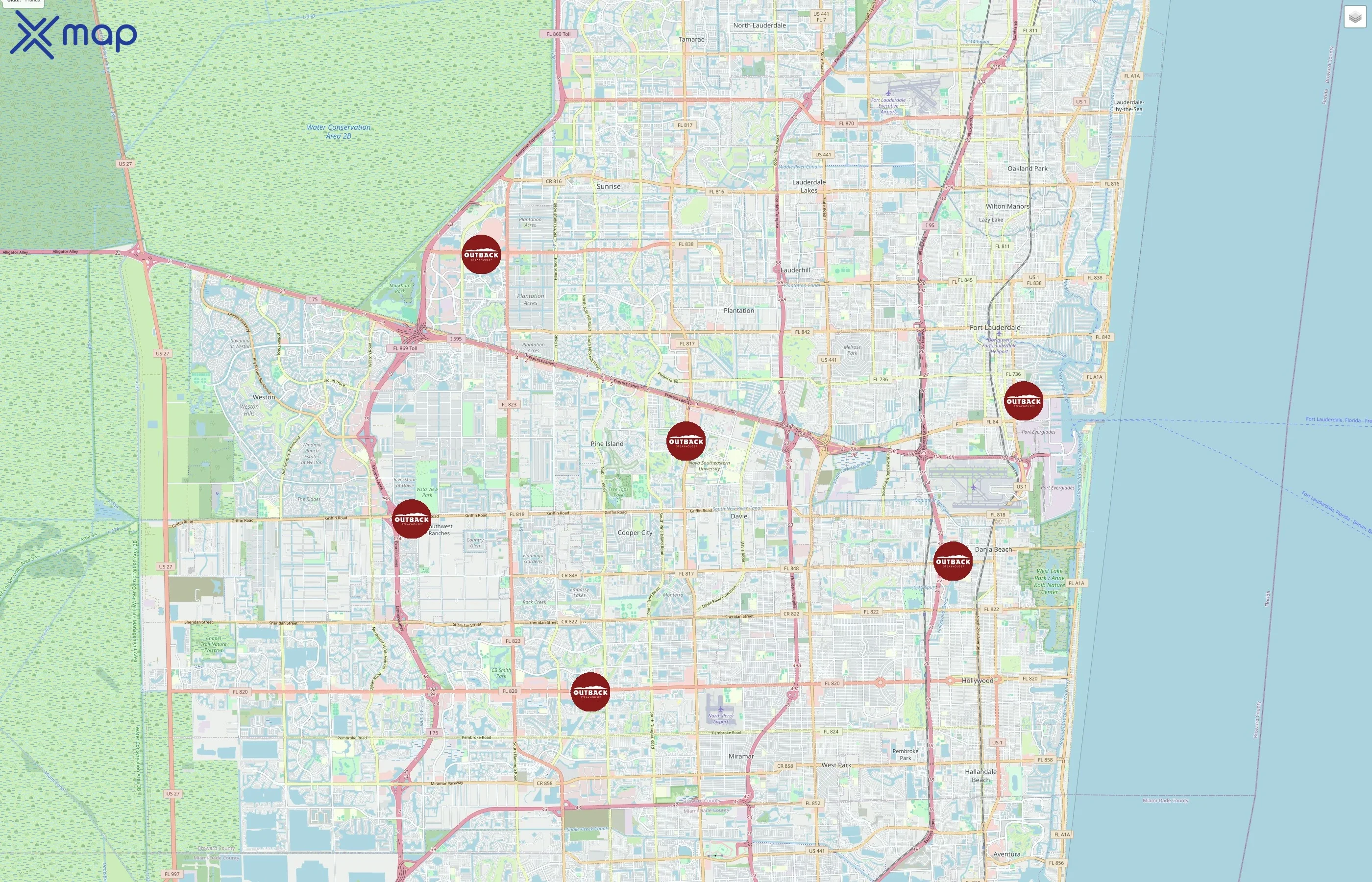 Outback Steakhouse traffic data