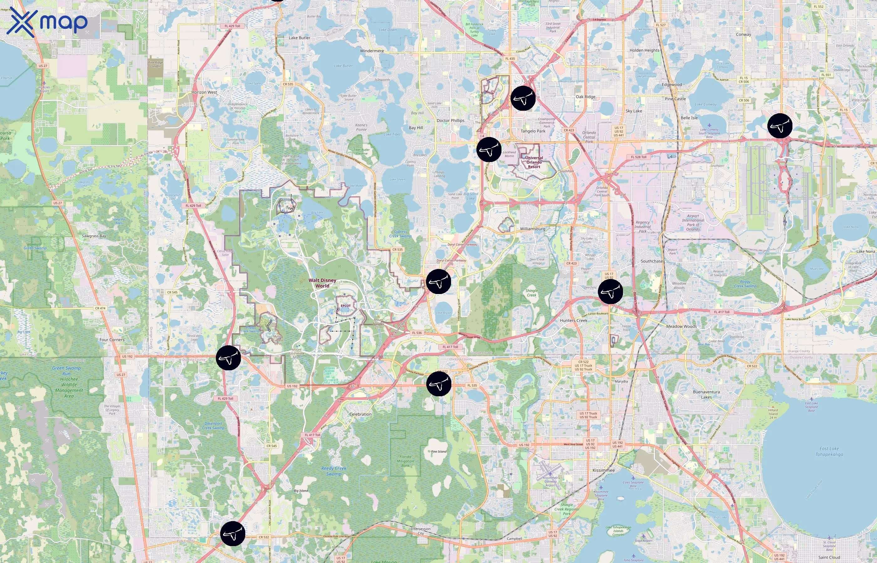 LongHorn Steakhouse area coverage