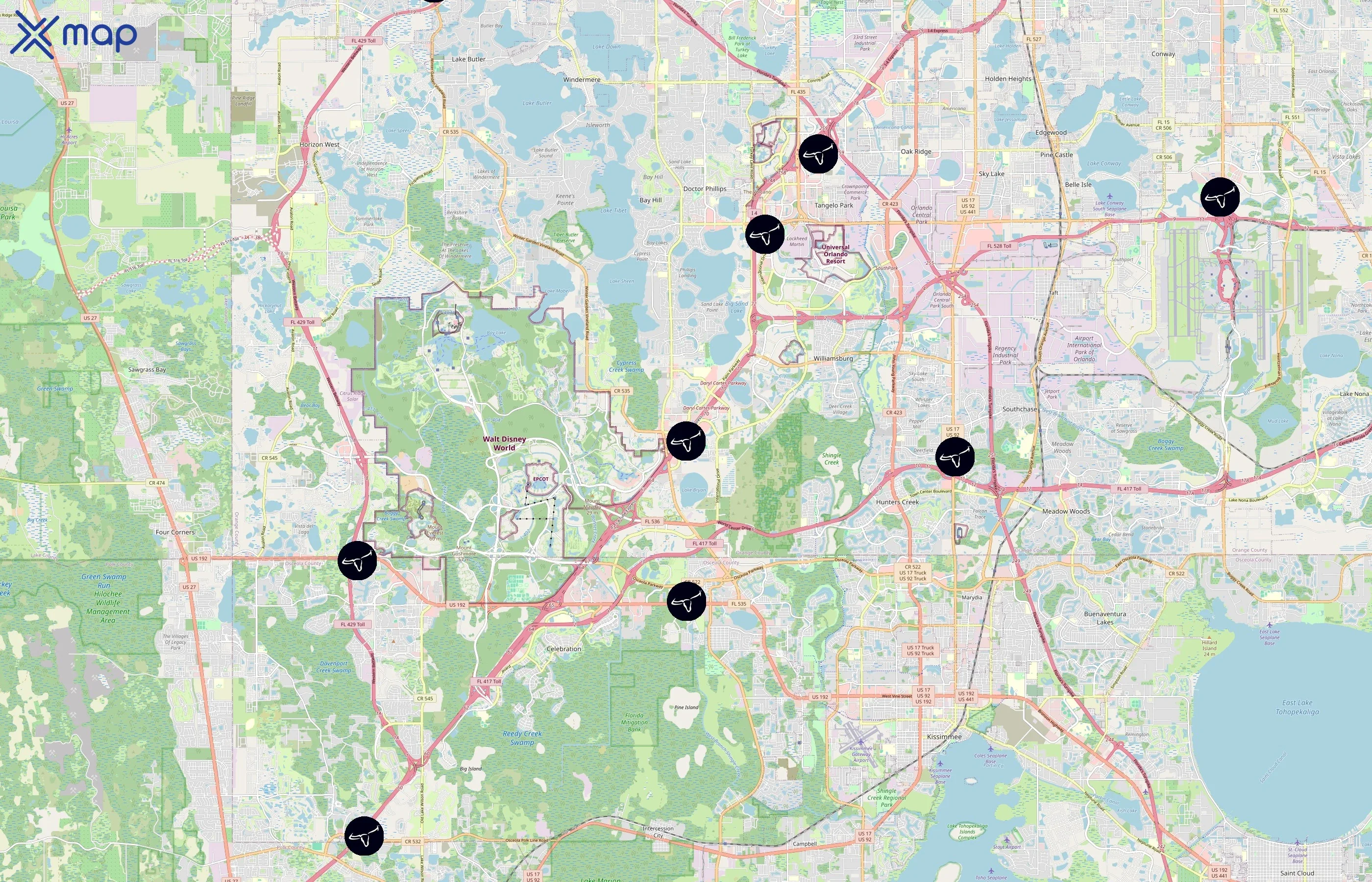 LongHorn Steakhouse area coverage