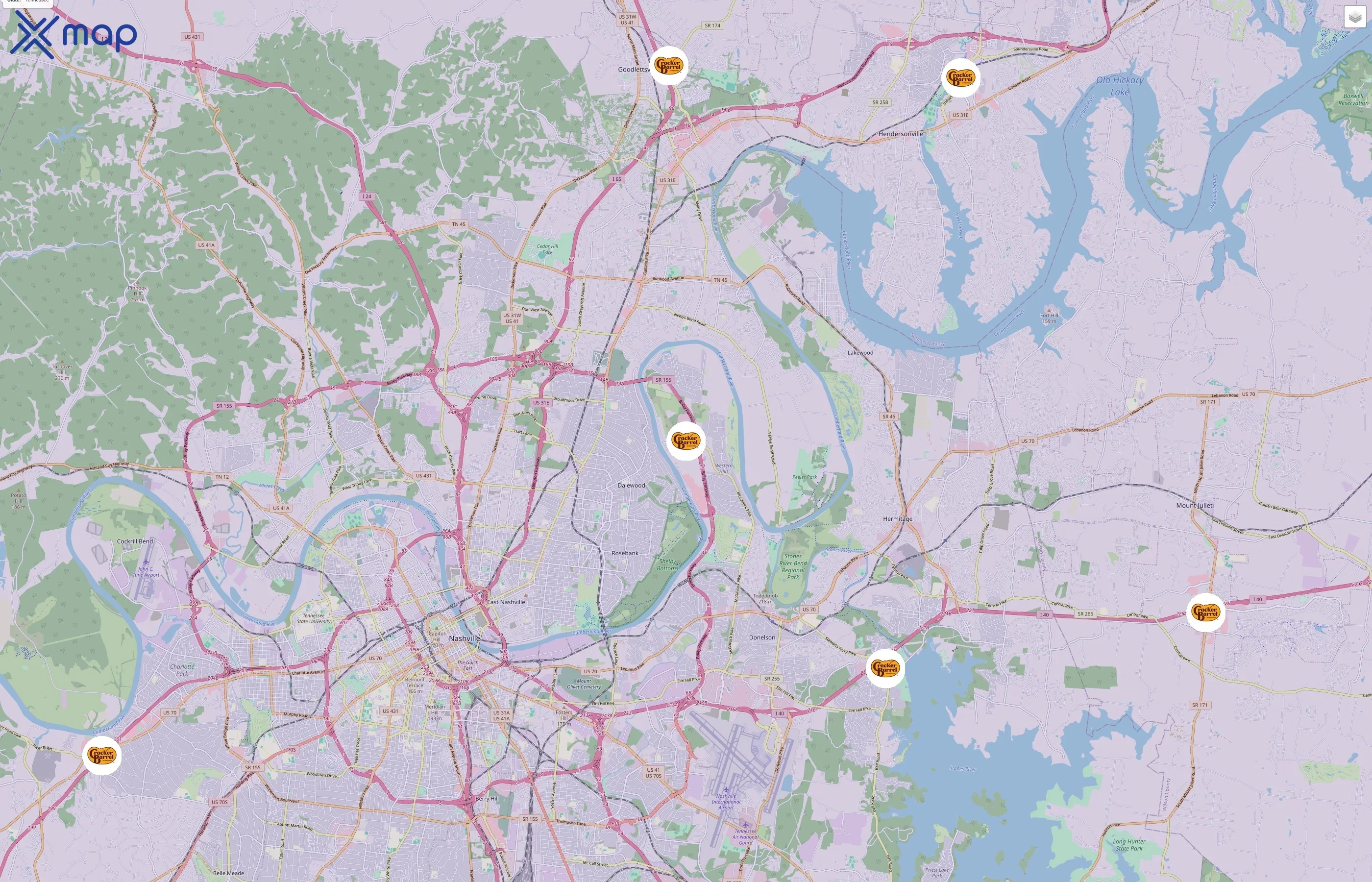 Cracker Barrel Old Country Store traffic data
