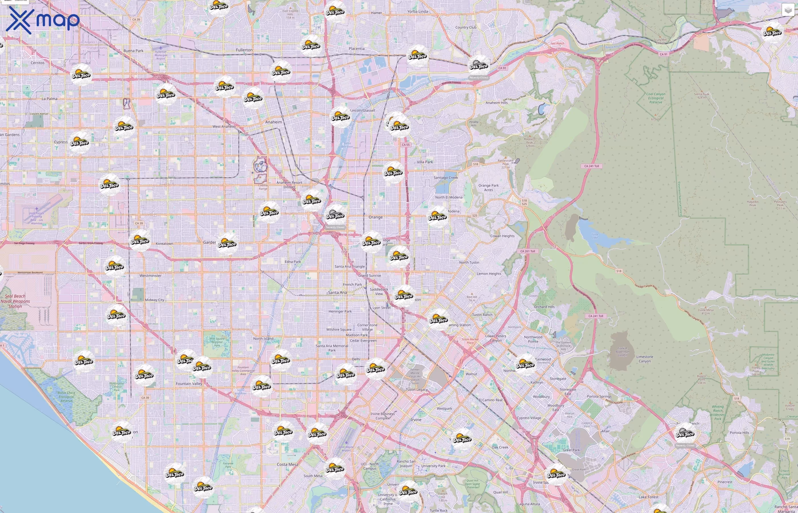 Del Taco traffic data