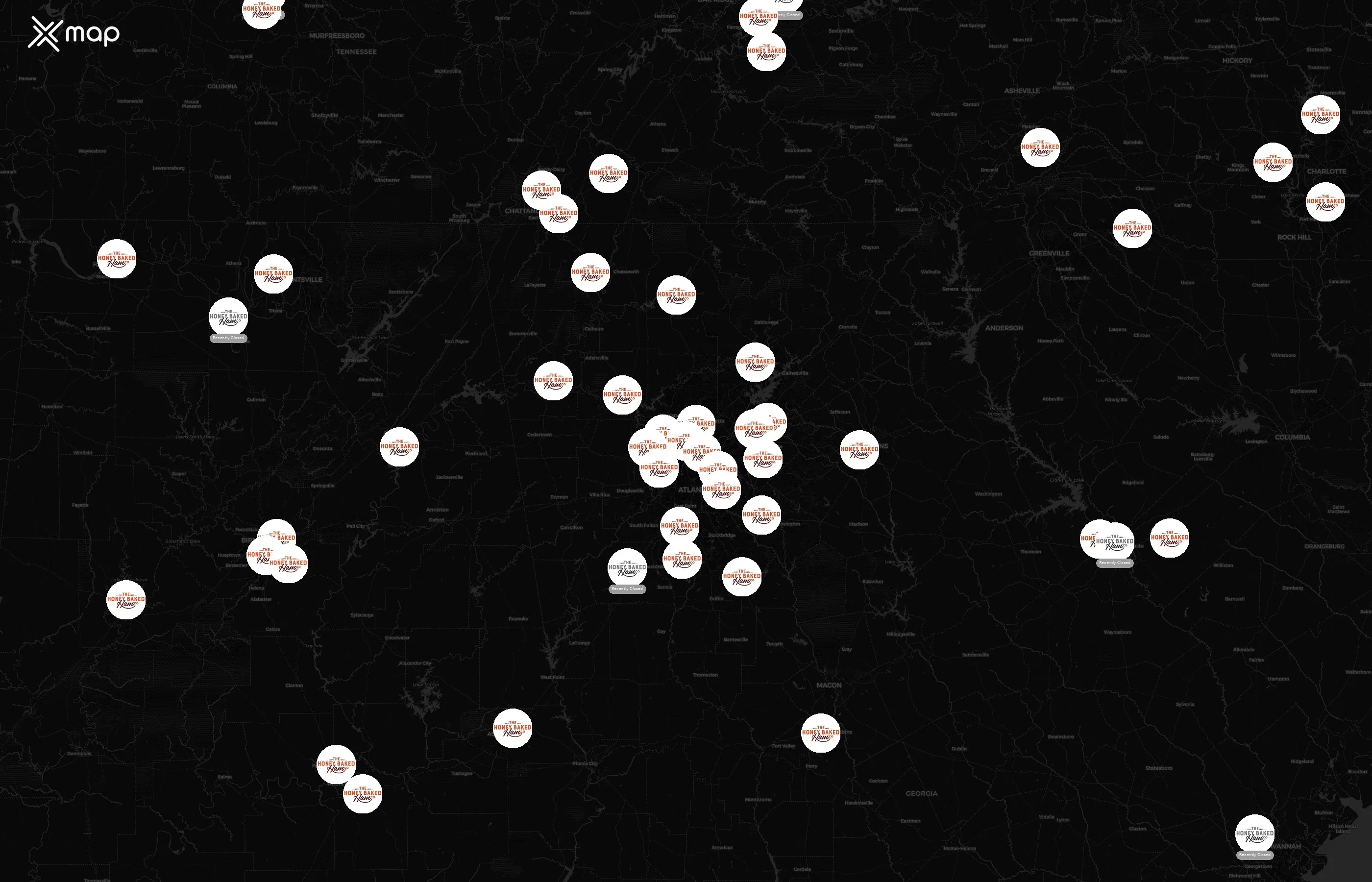 The Honey Baked Ham Company city distribution