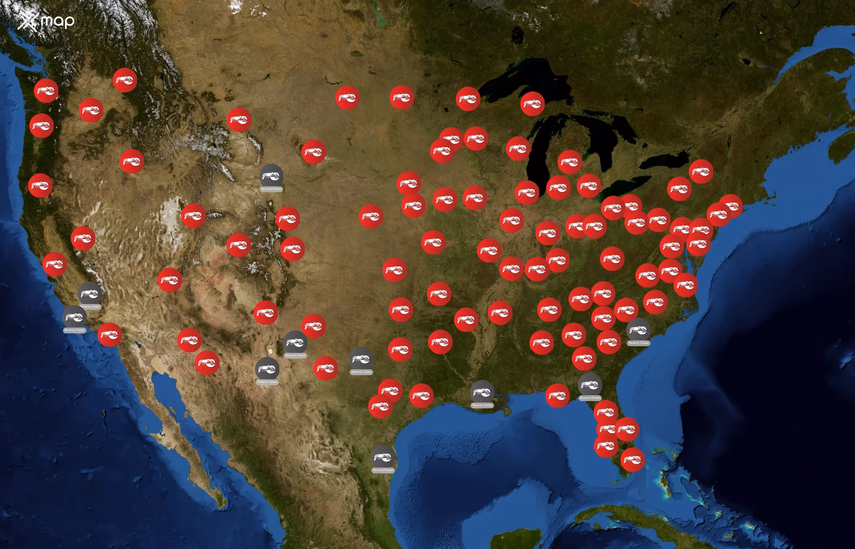 Red Lobster state distribution
