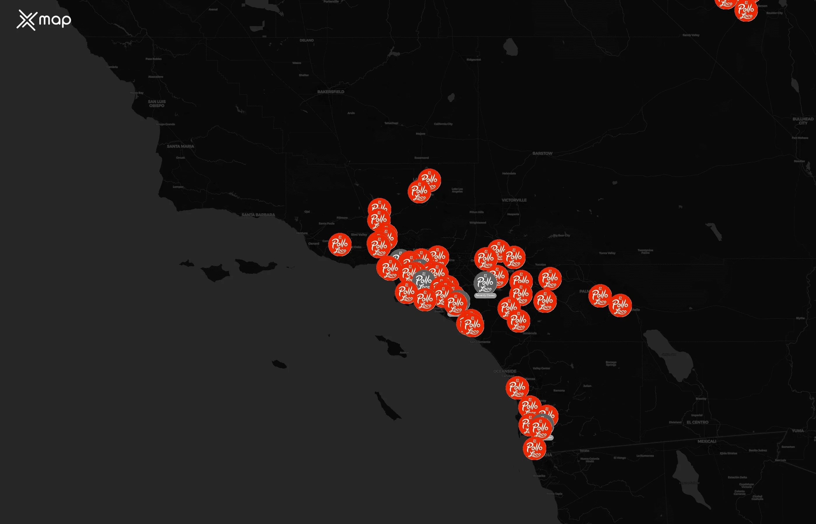 El Pollo Loco city distribution