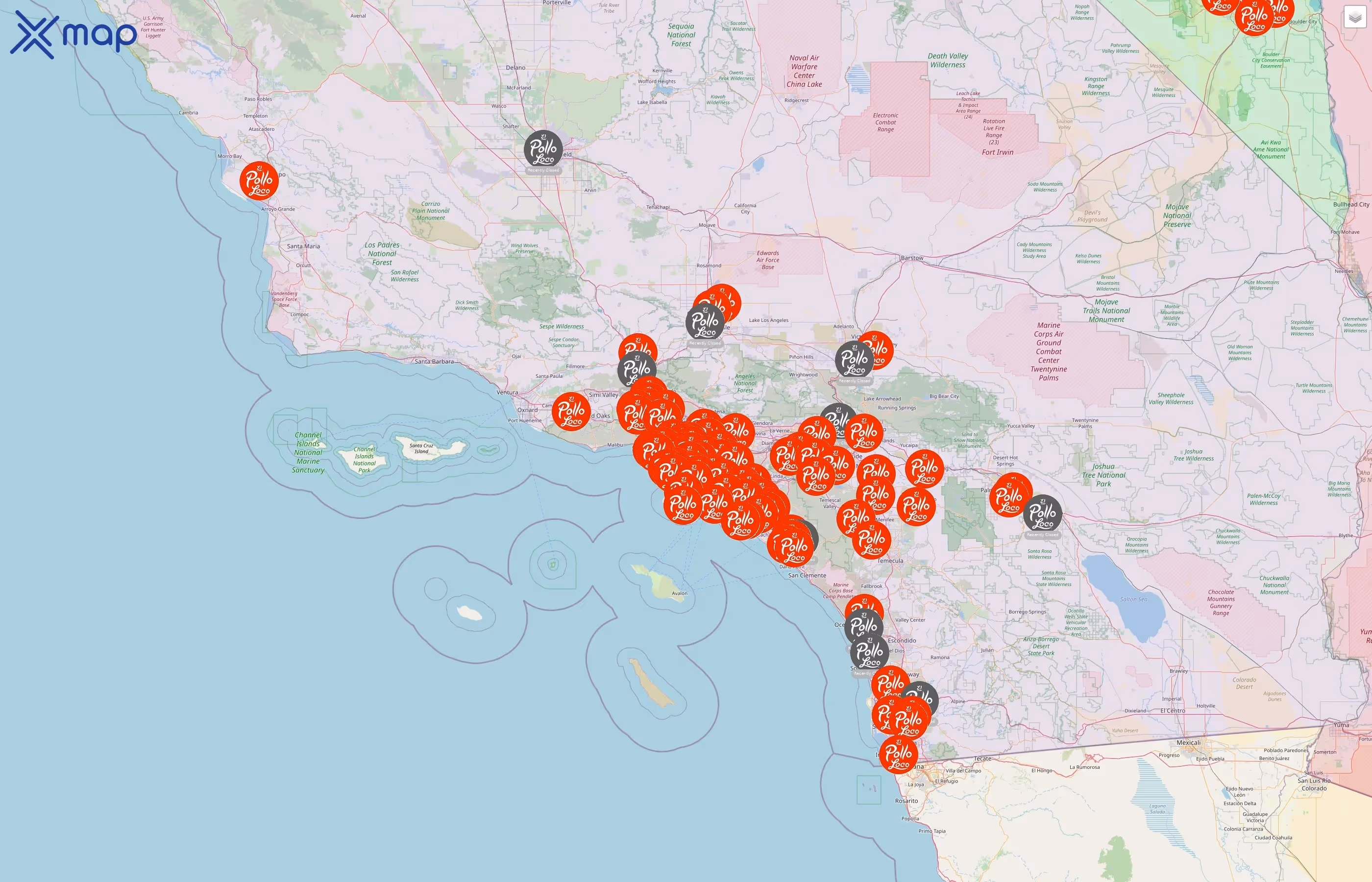 El Pollo Loco street hotspots