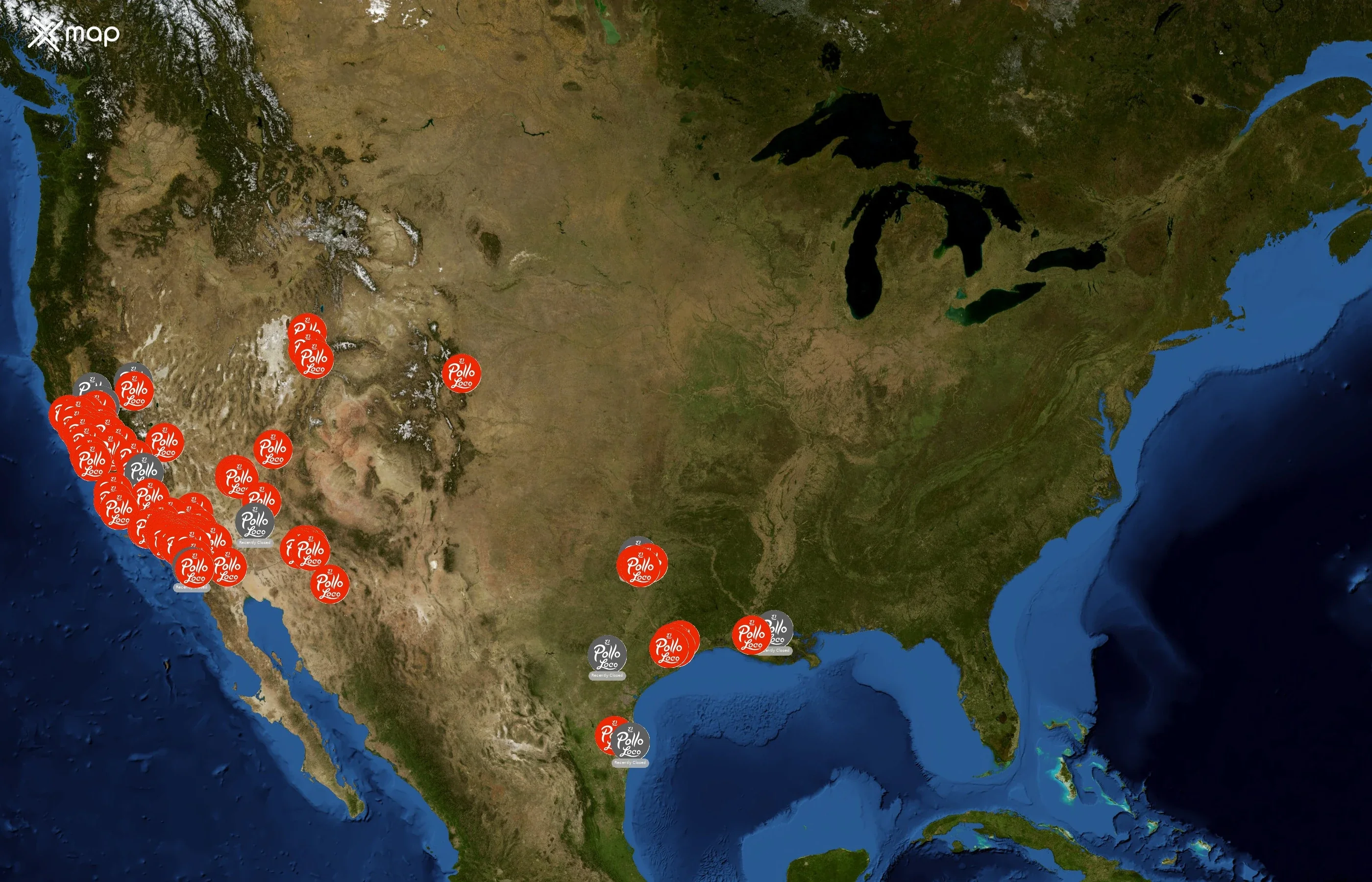El Pollo Loco state distribution