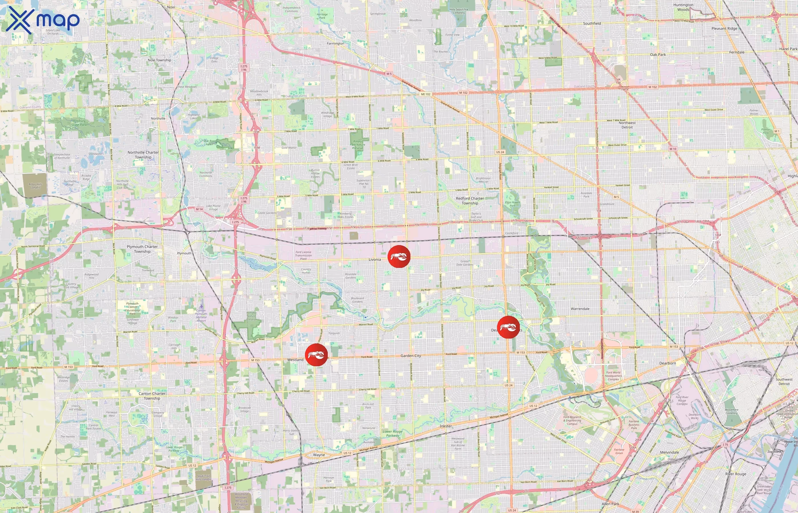 Red Lobster area coverage