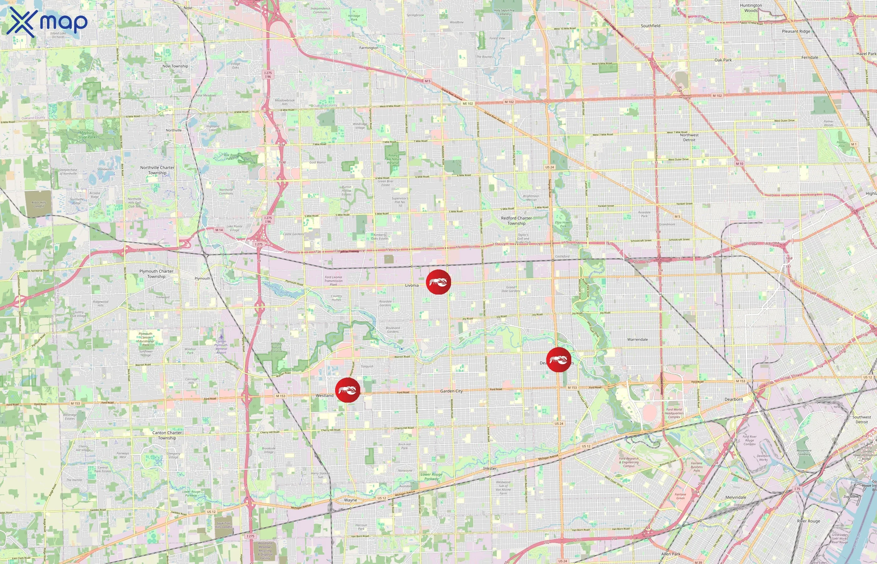 Red Lobster area coverage