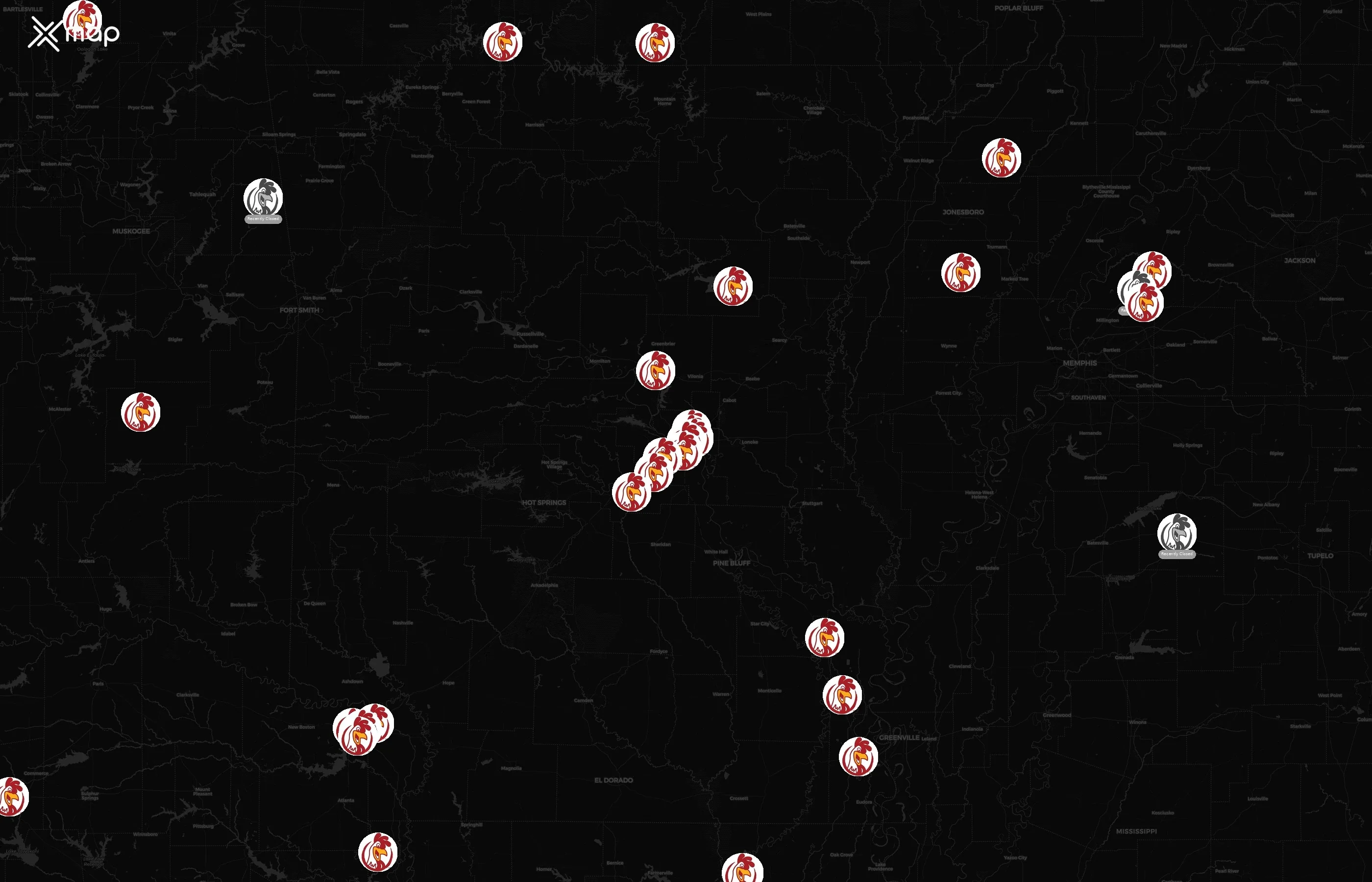 Champs Chicken city distribution