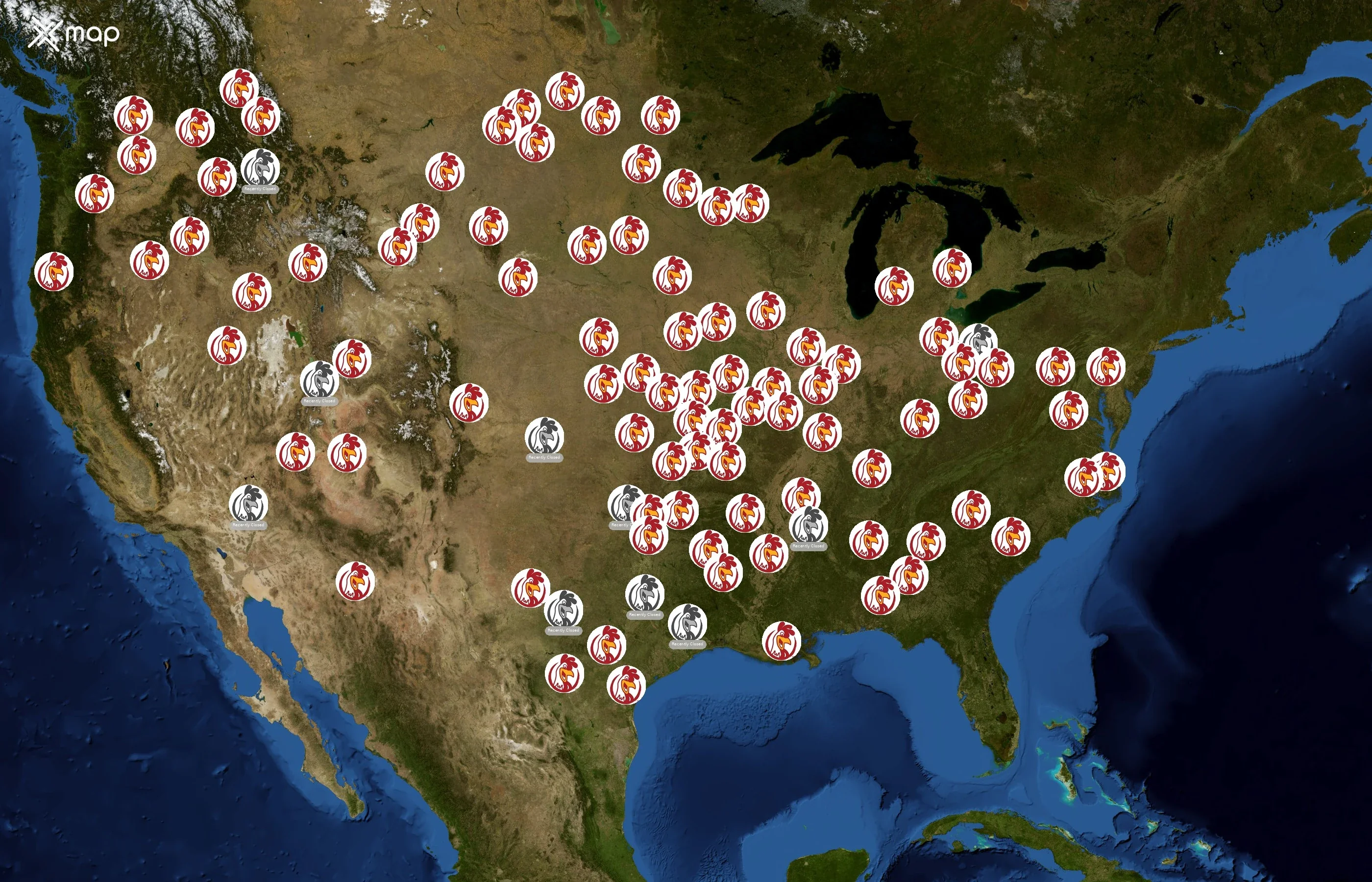 Champs Chicken state distribution
