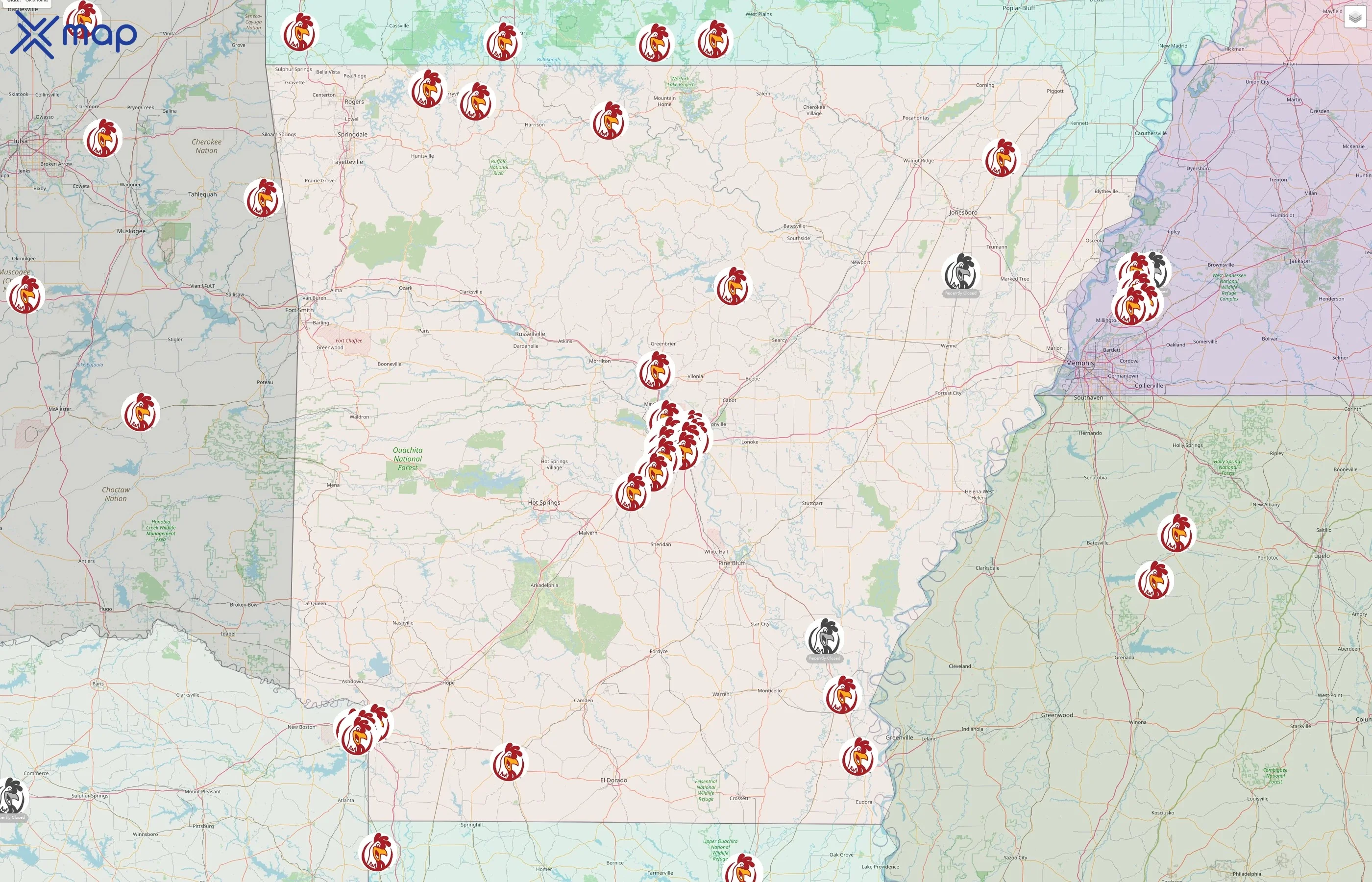 Champs Chicken street hotspots