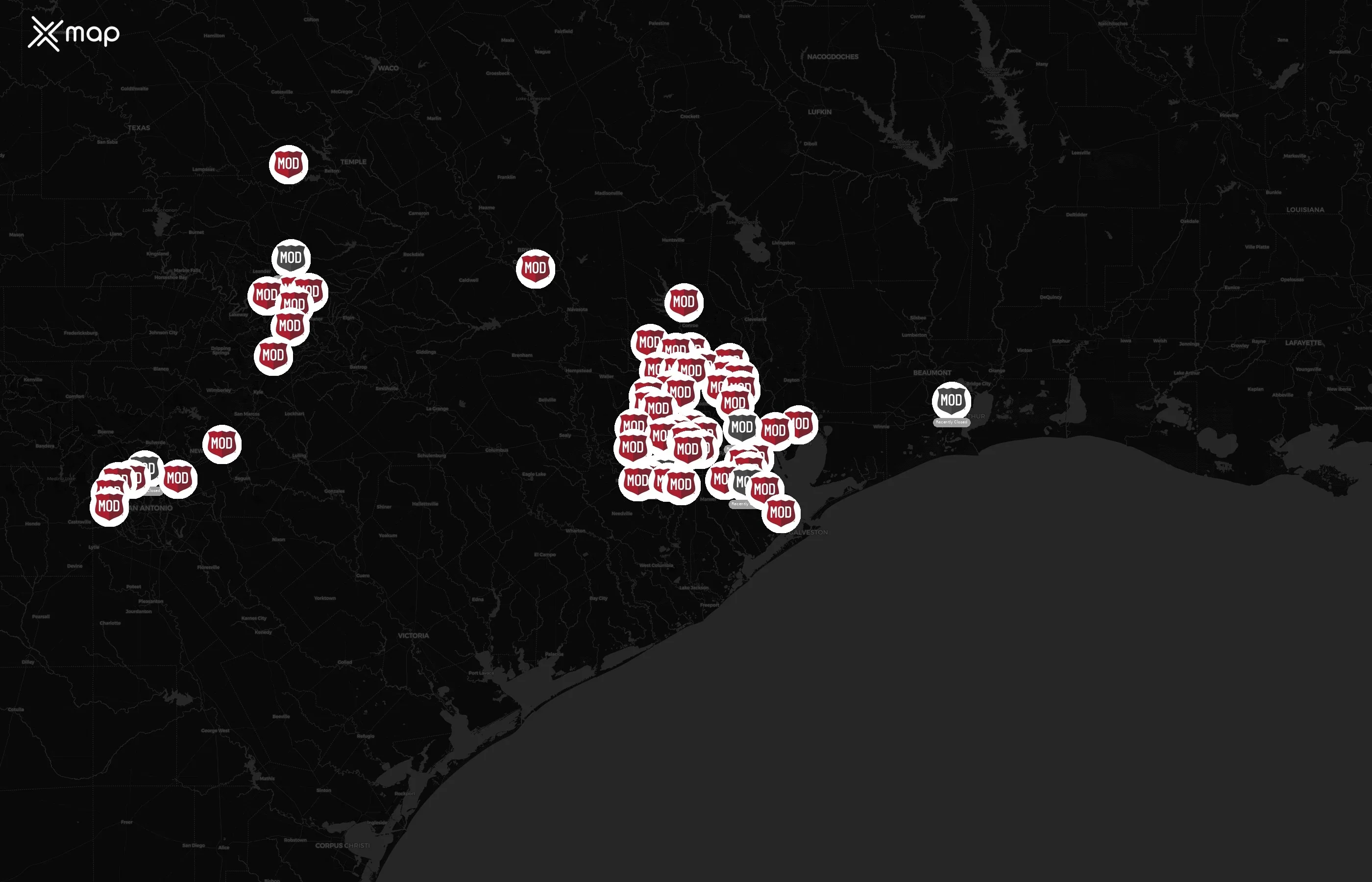 MOD Pizza city distribution