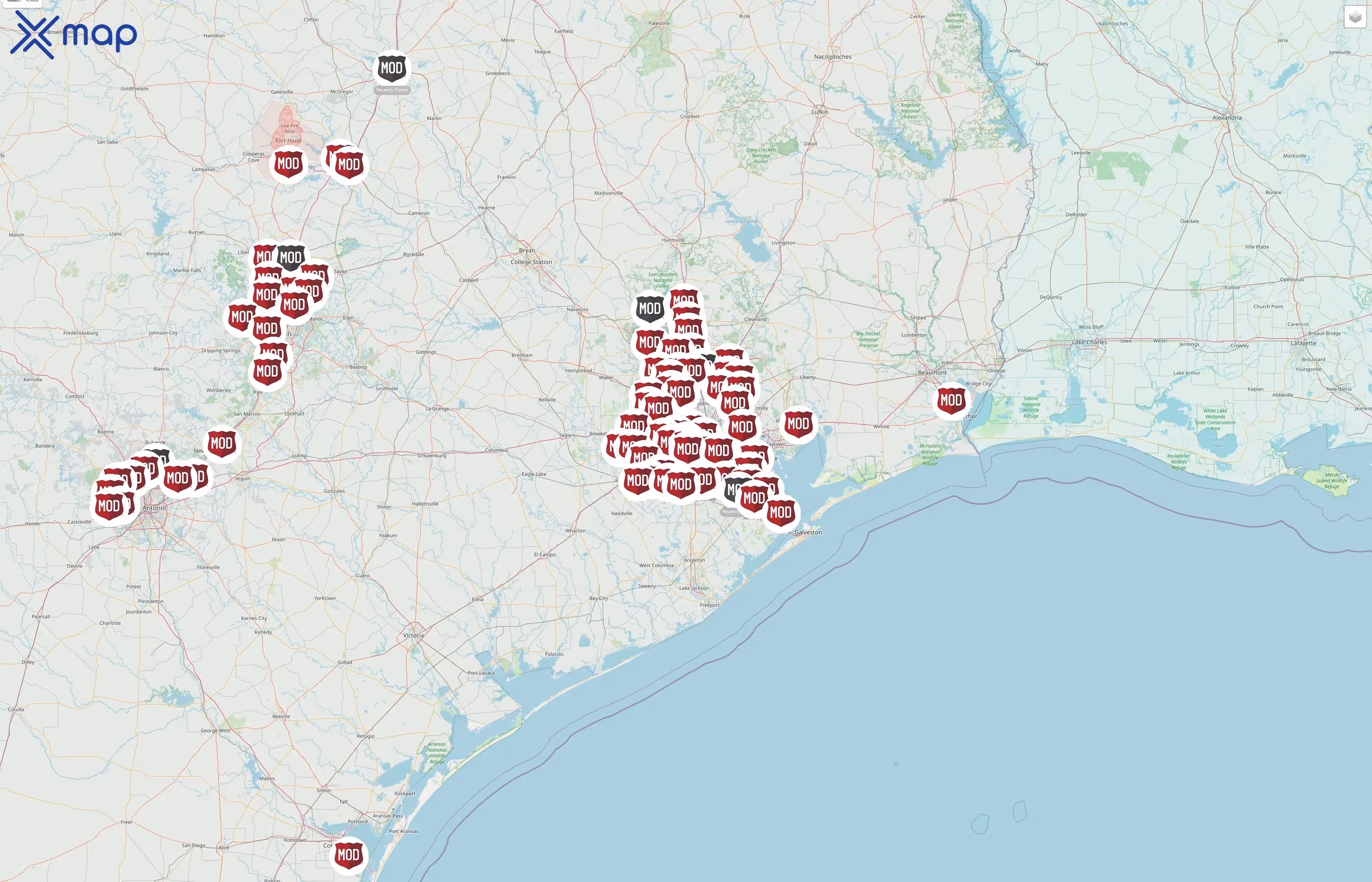 MOD Pizza street hotspots