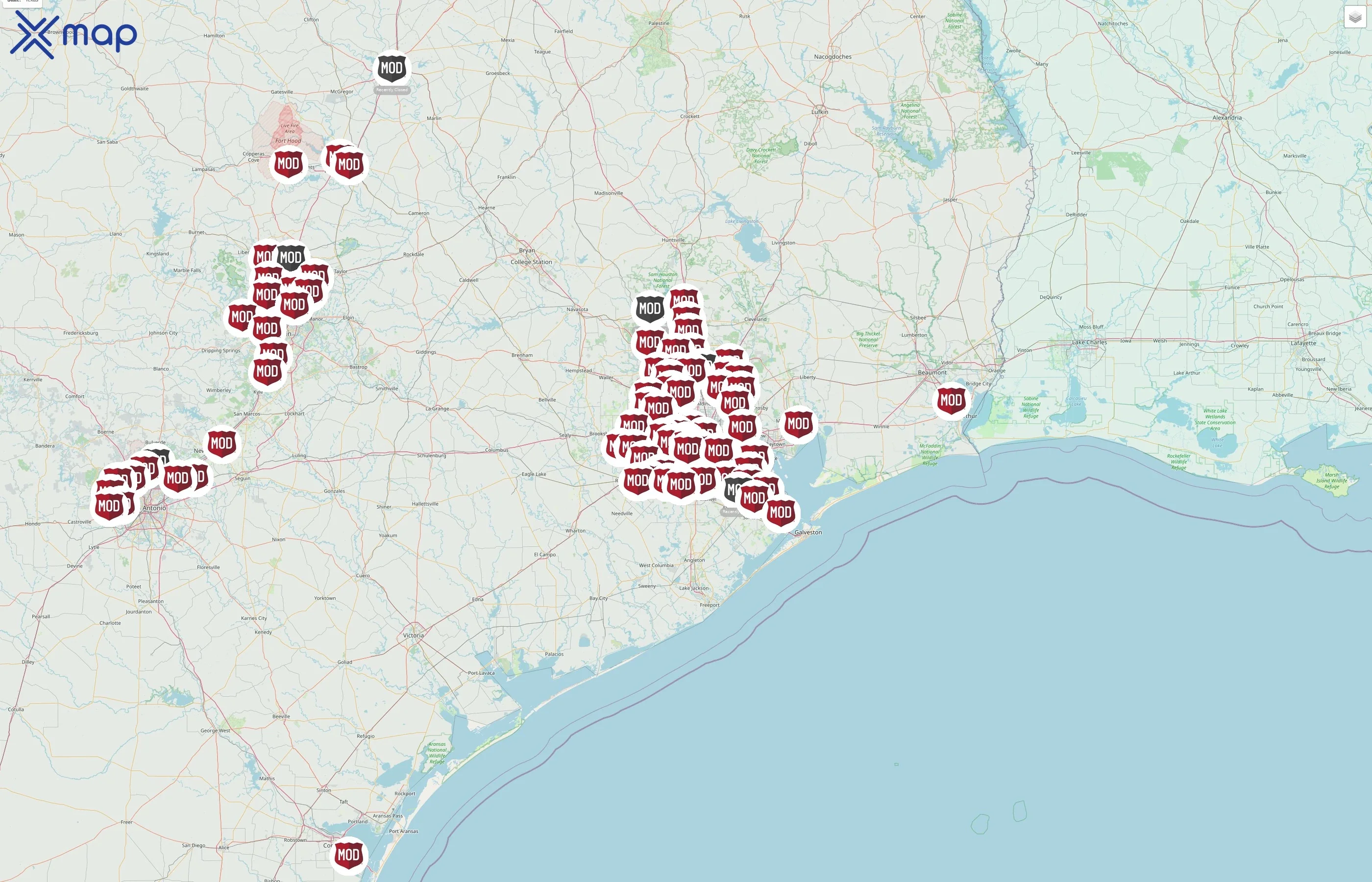 MOD Pizza street hotspots