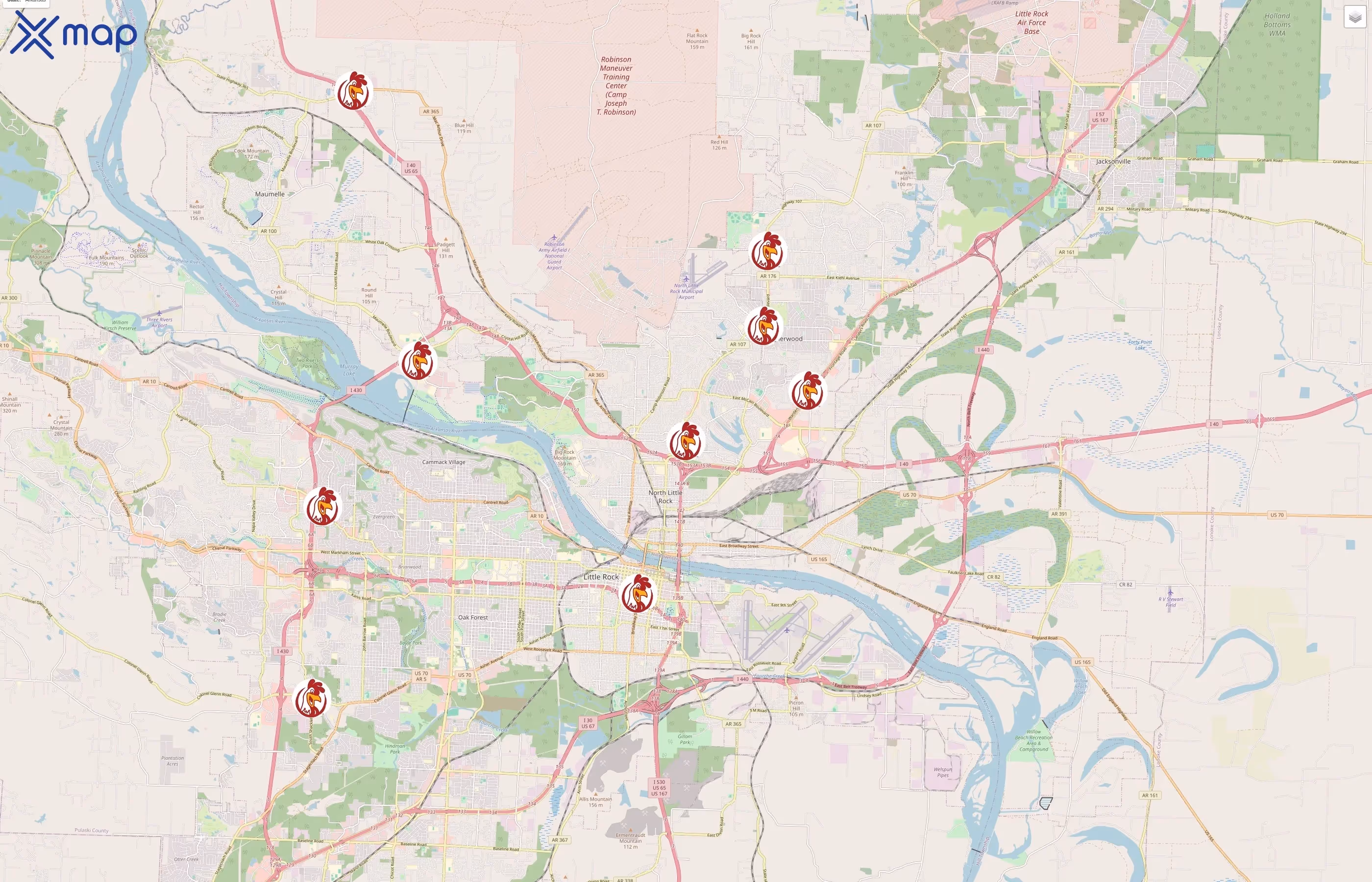 Champs Chicken traffic data