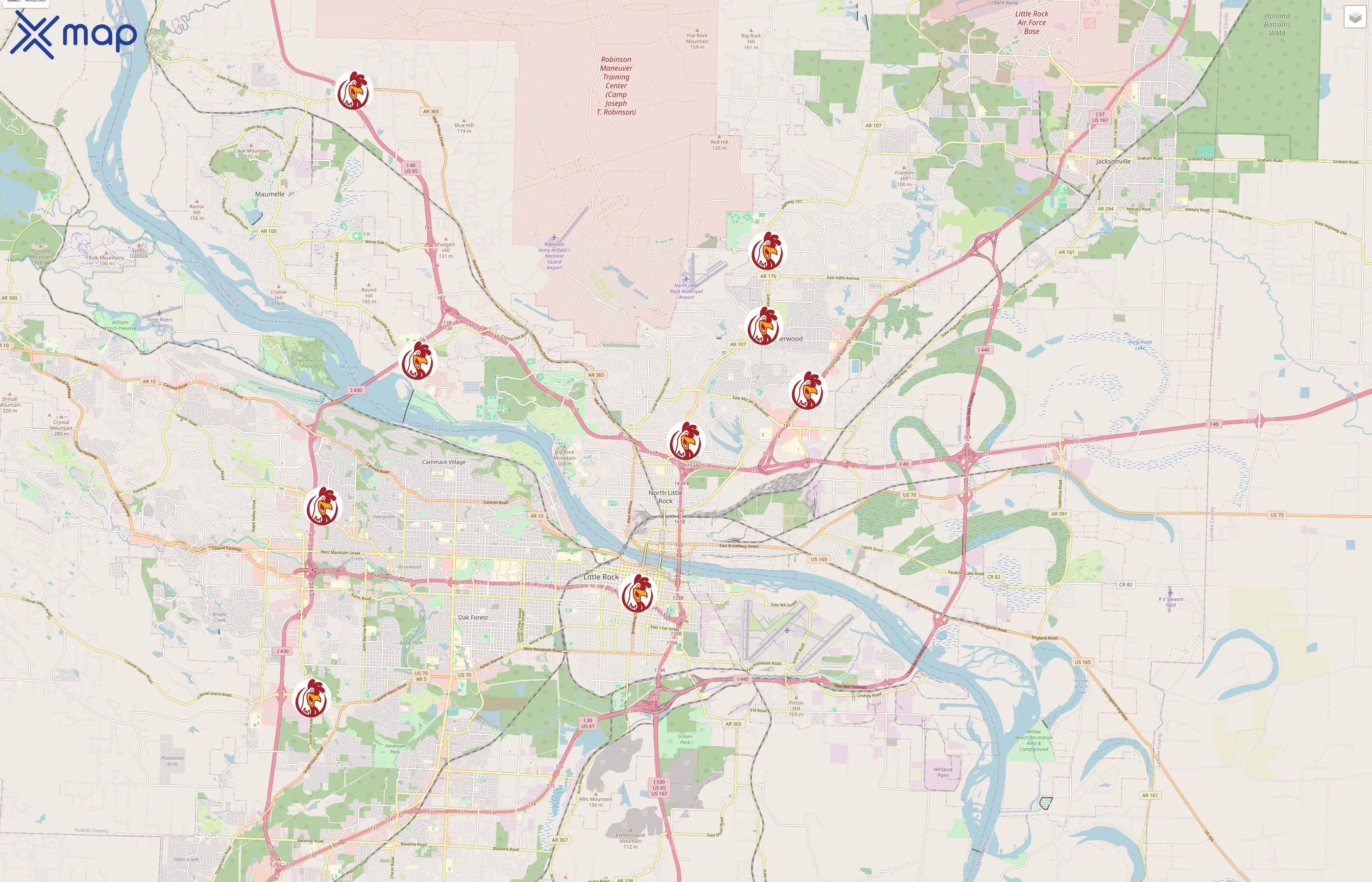 Champs Chicken traffic data