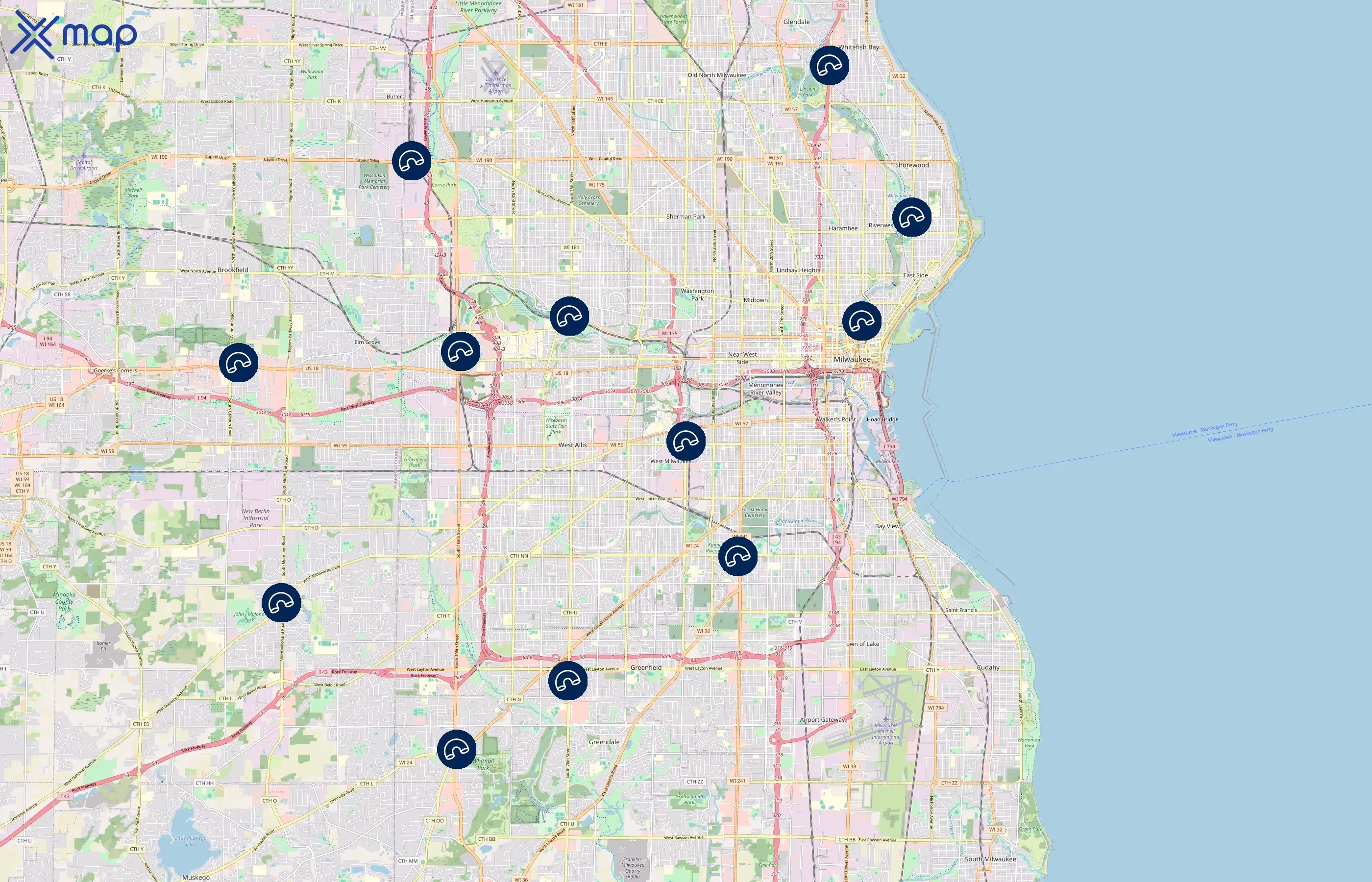 Noodles & Company area coverage
