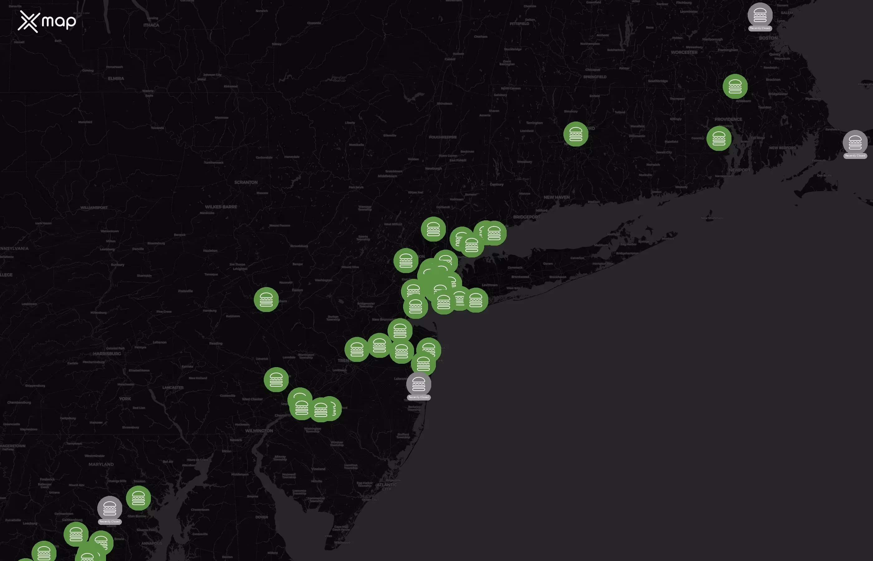 Shake Shack city distribution