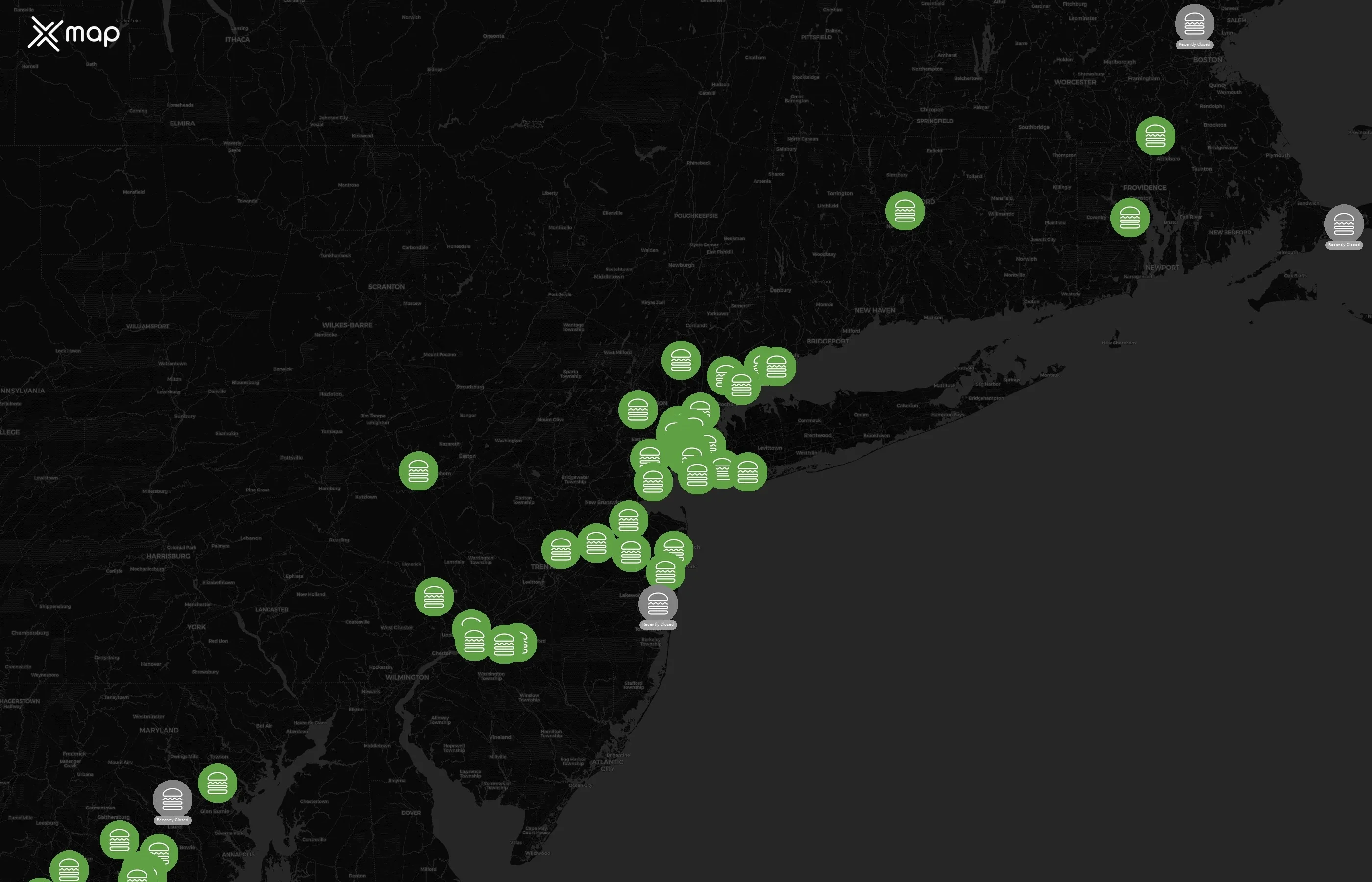 Shake Shack city distribution