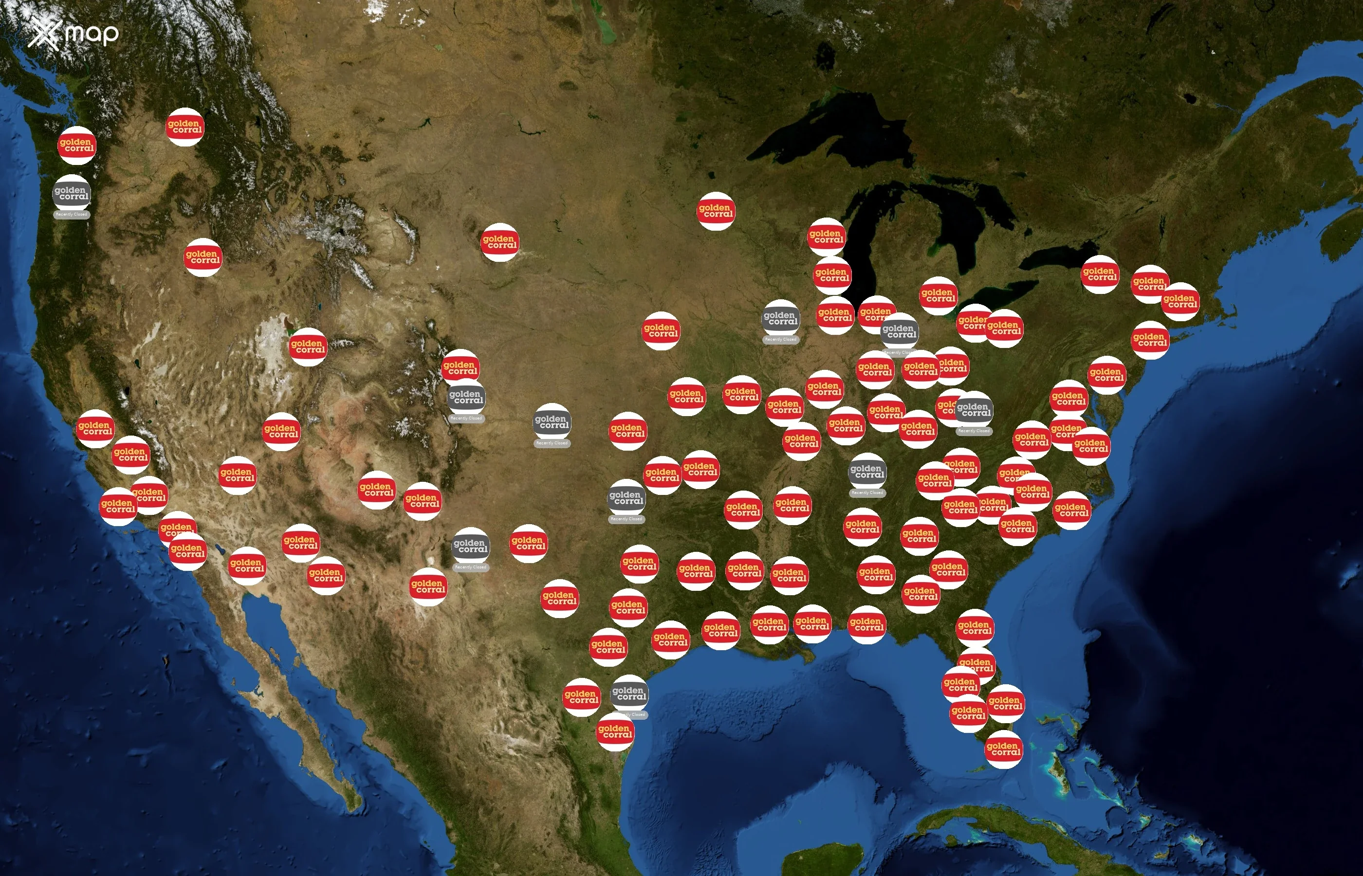 Golden Corral state distribution