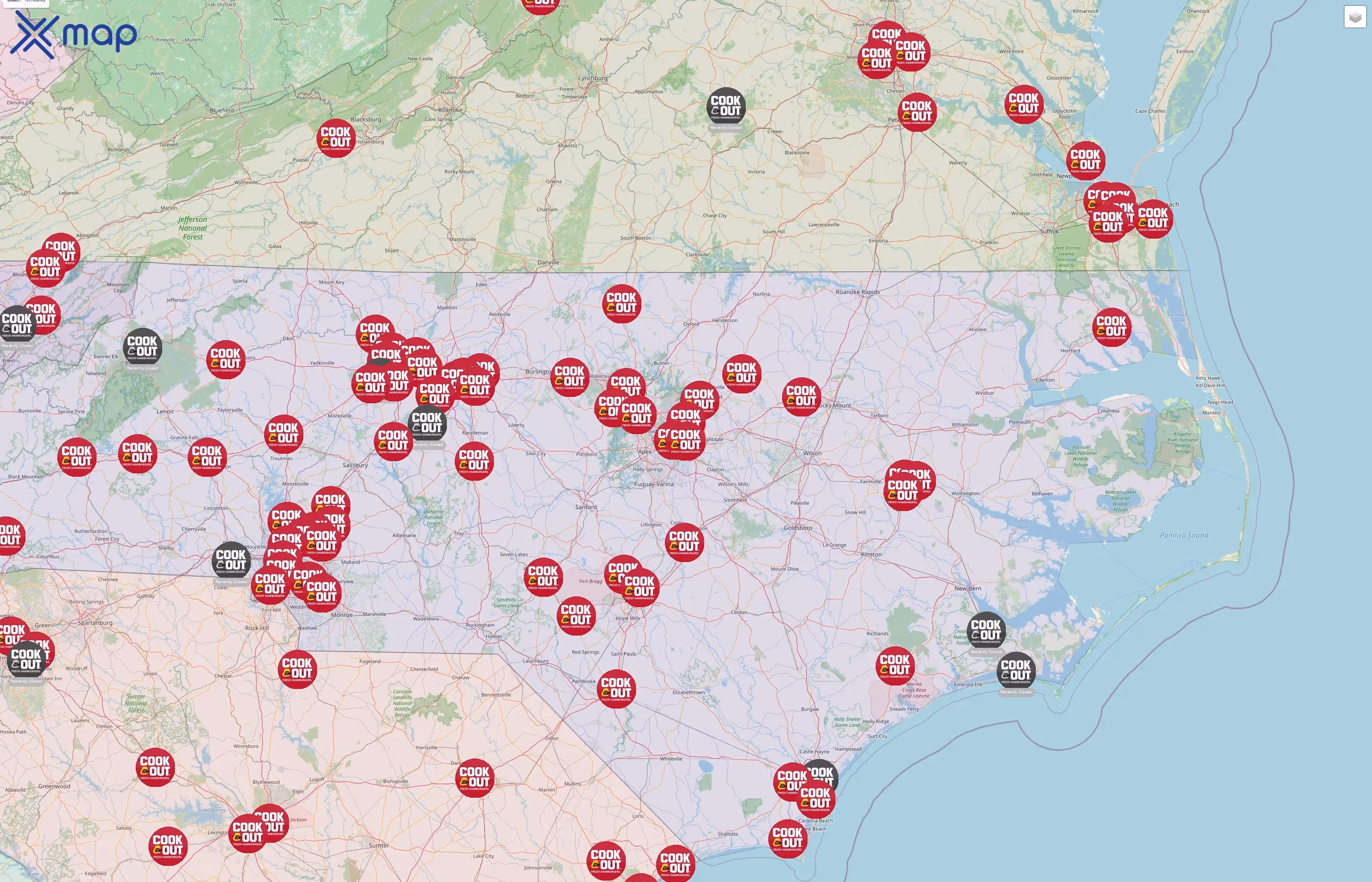 Cook Out street hotspots