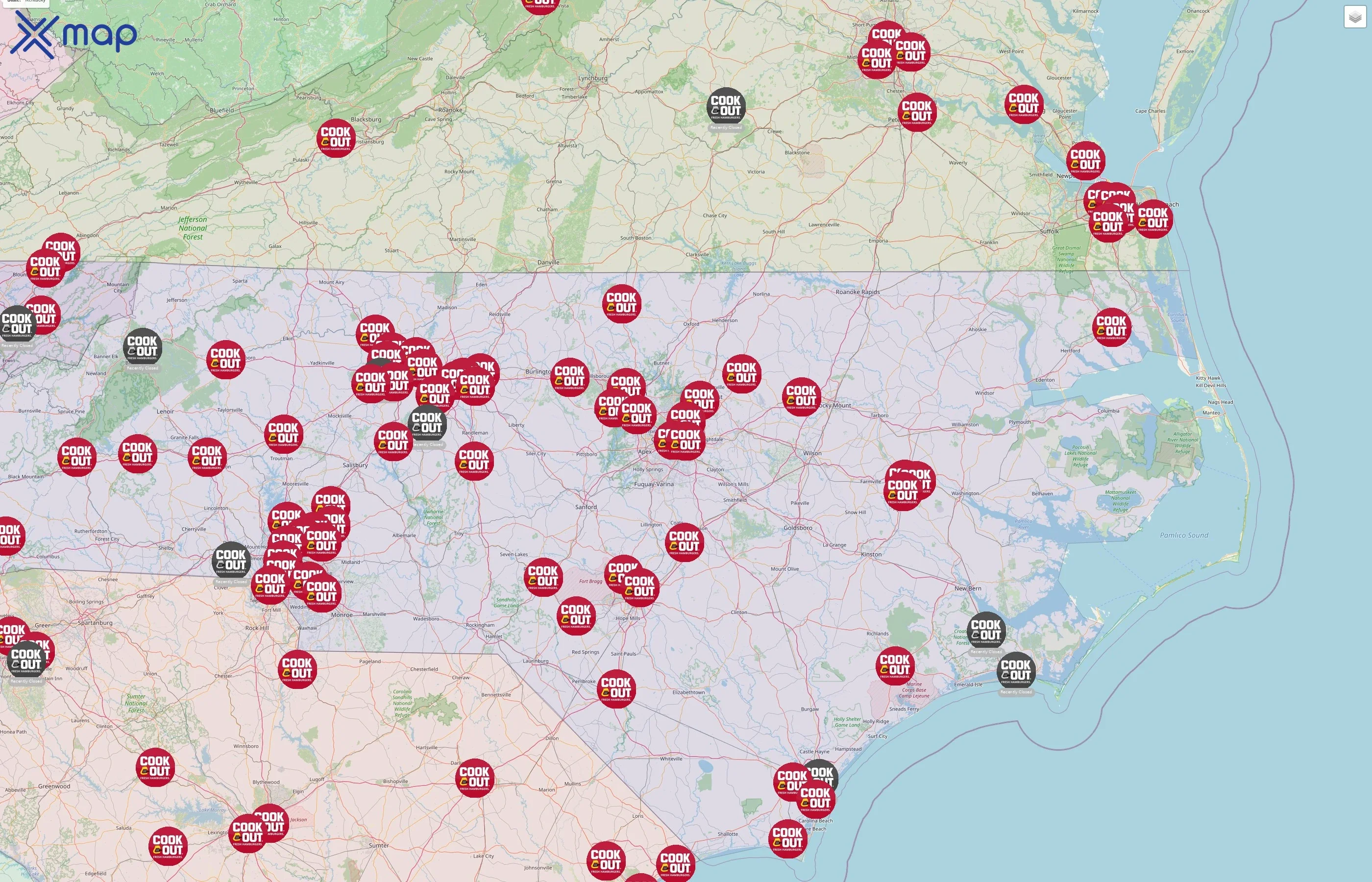 Cook Out street hotspots