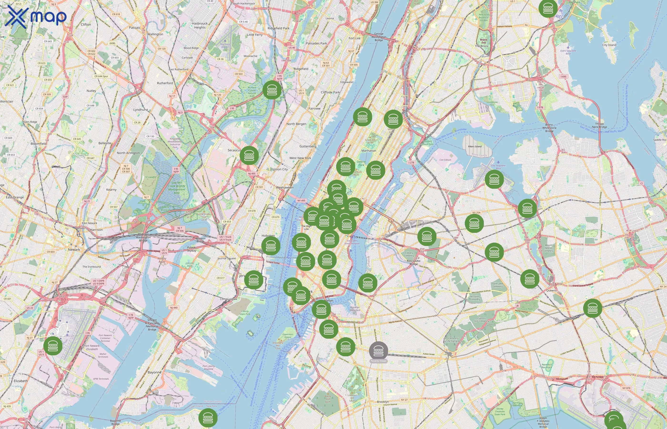 Shake Shack area coverage