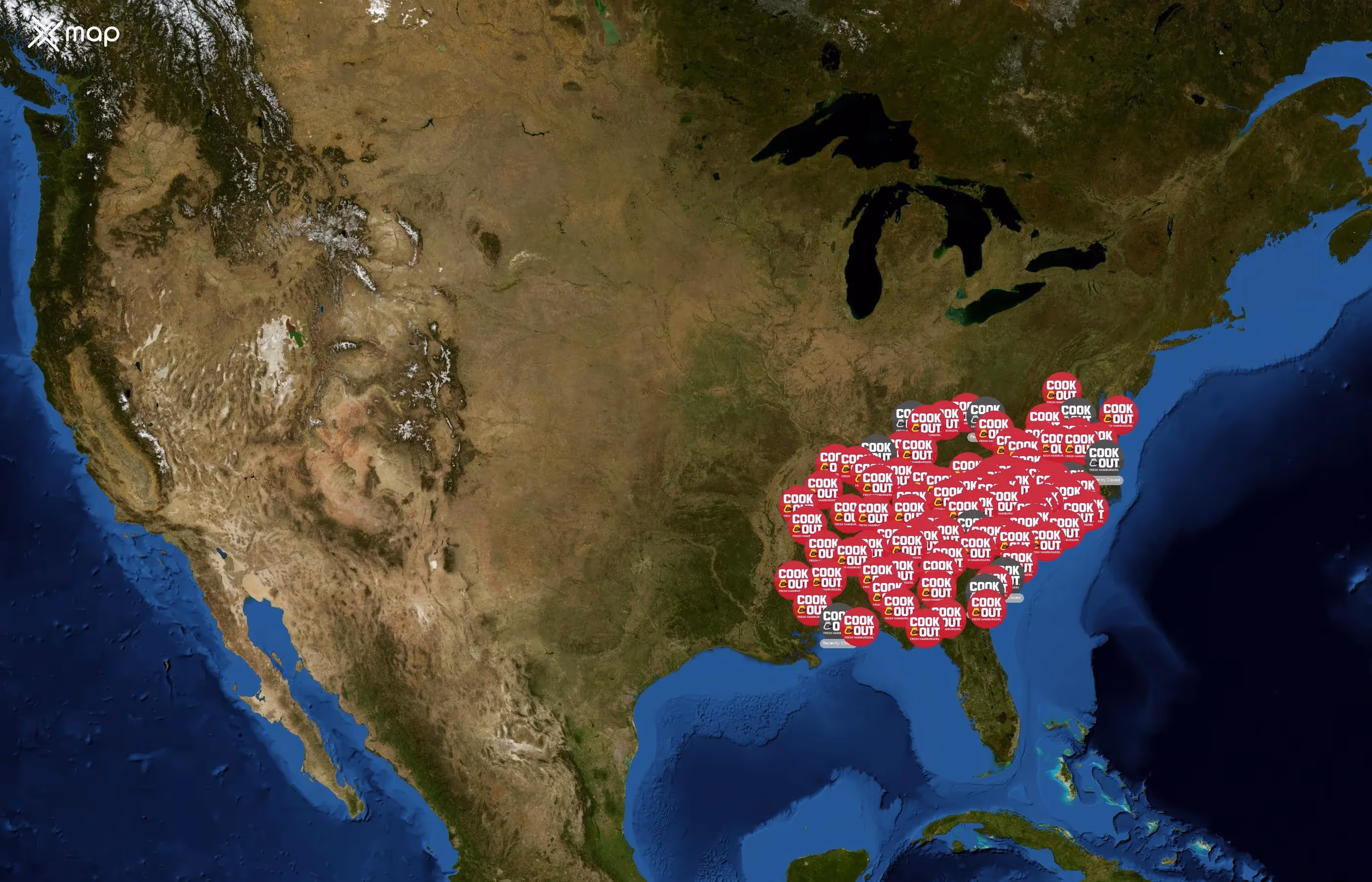 Cook Out state distribution