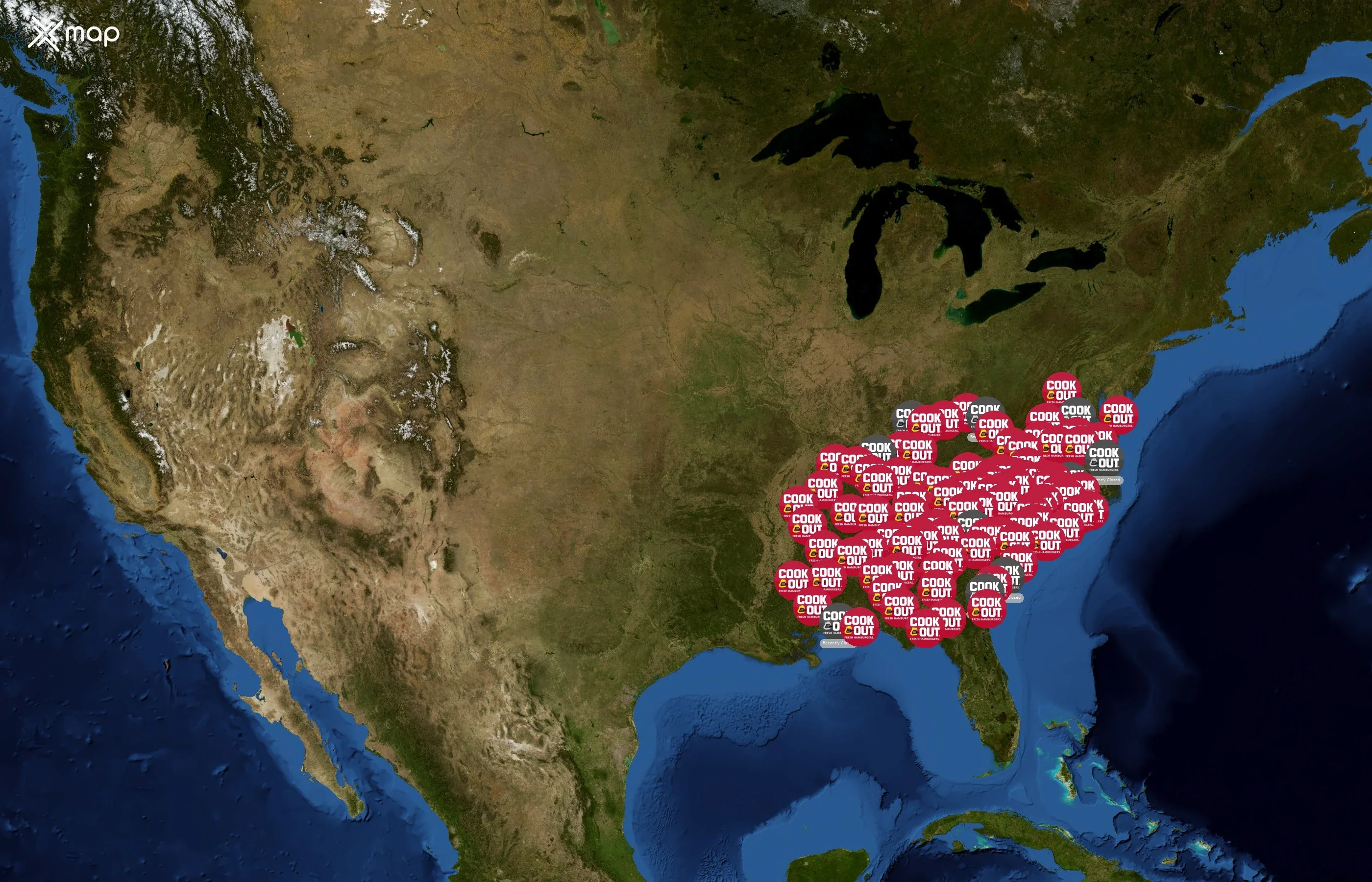 Cook Out state distribution