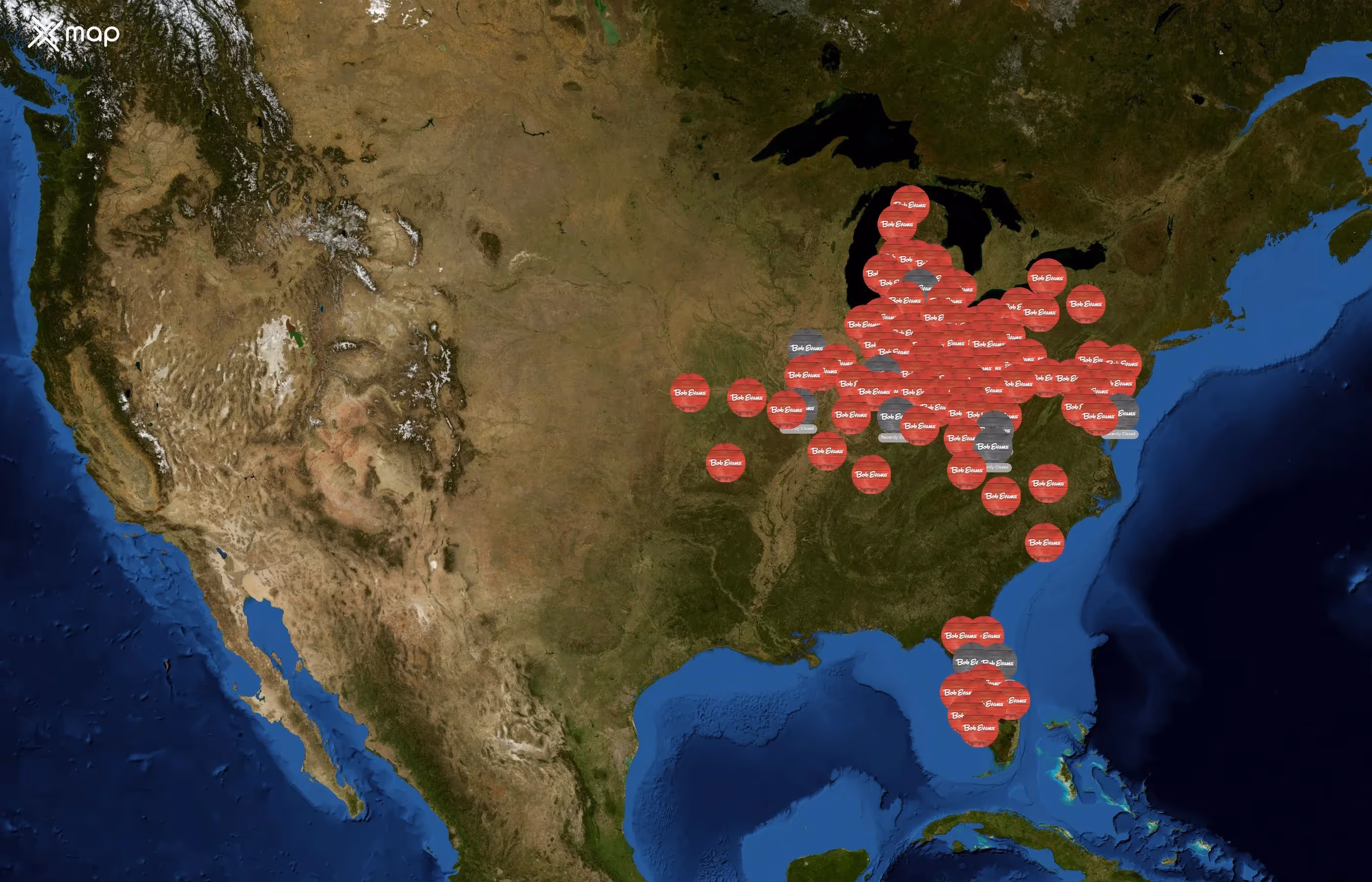 Bob Evans state distribution