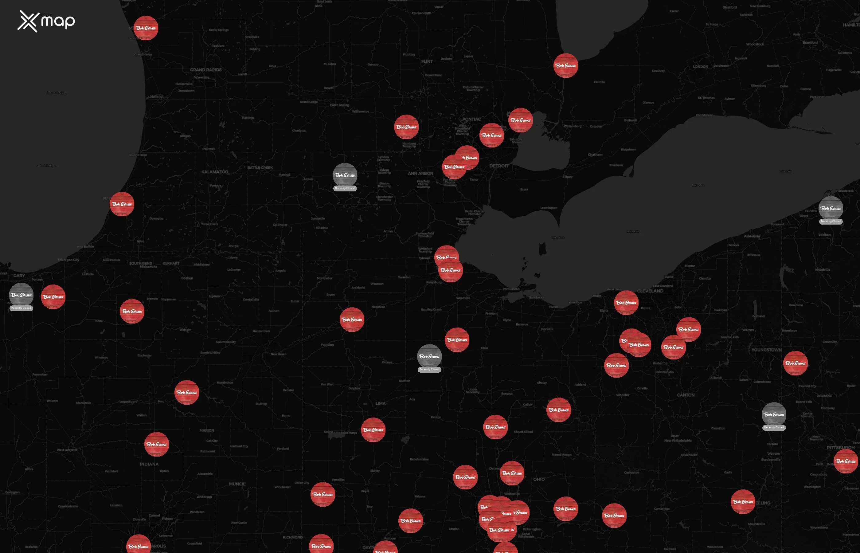 Bob Evans city distribution