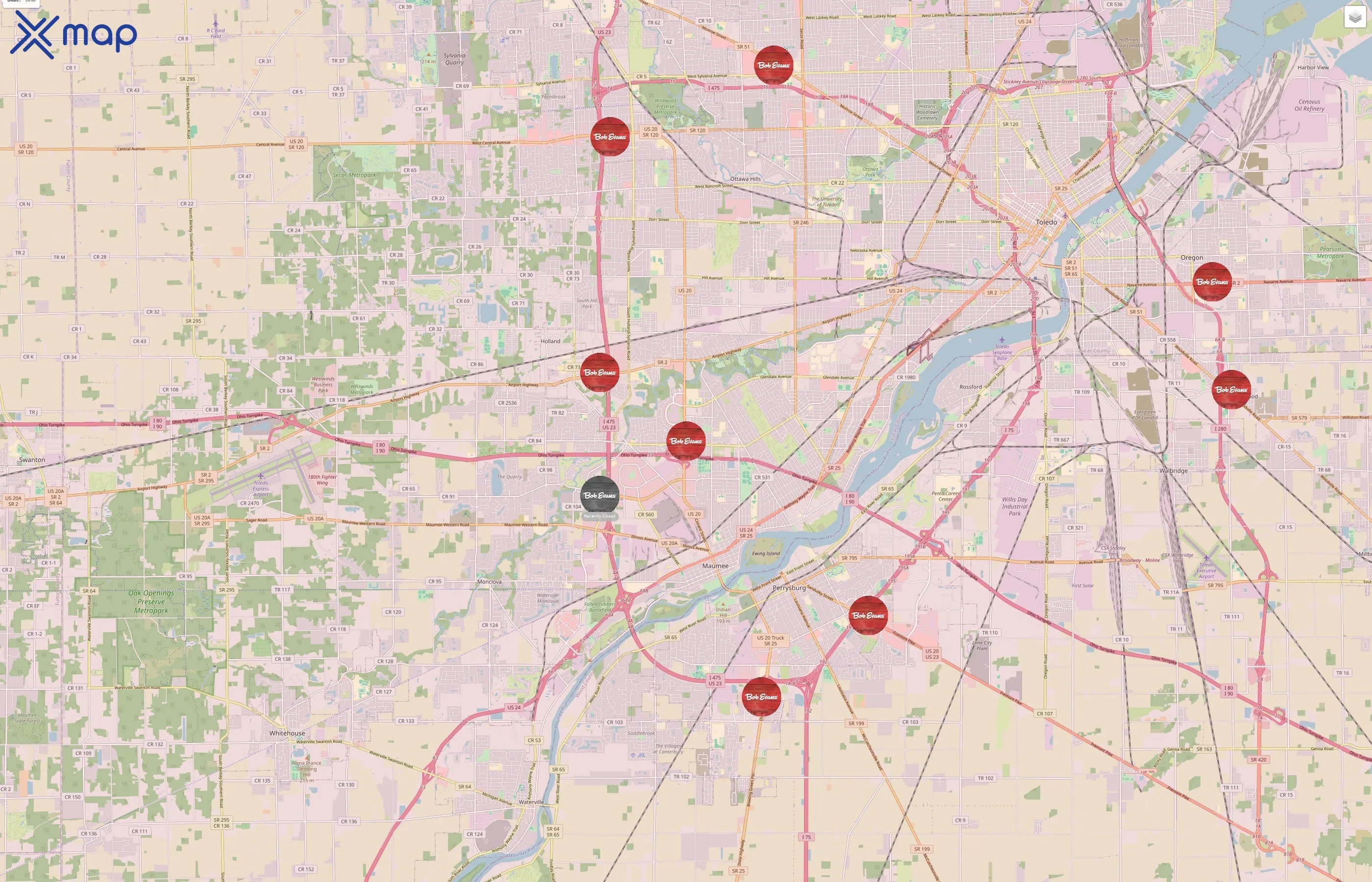 Bob Evans traffic data