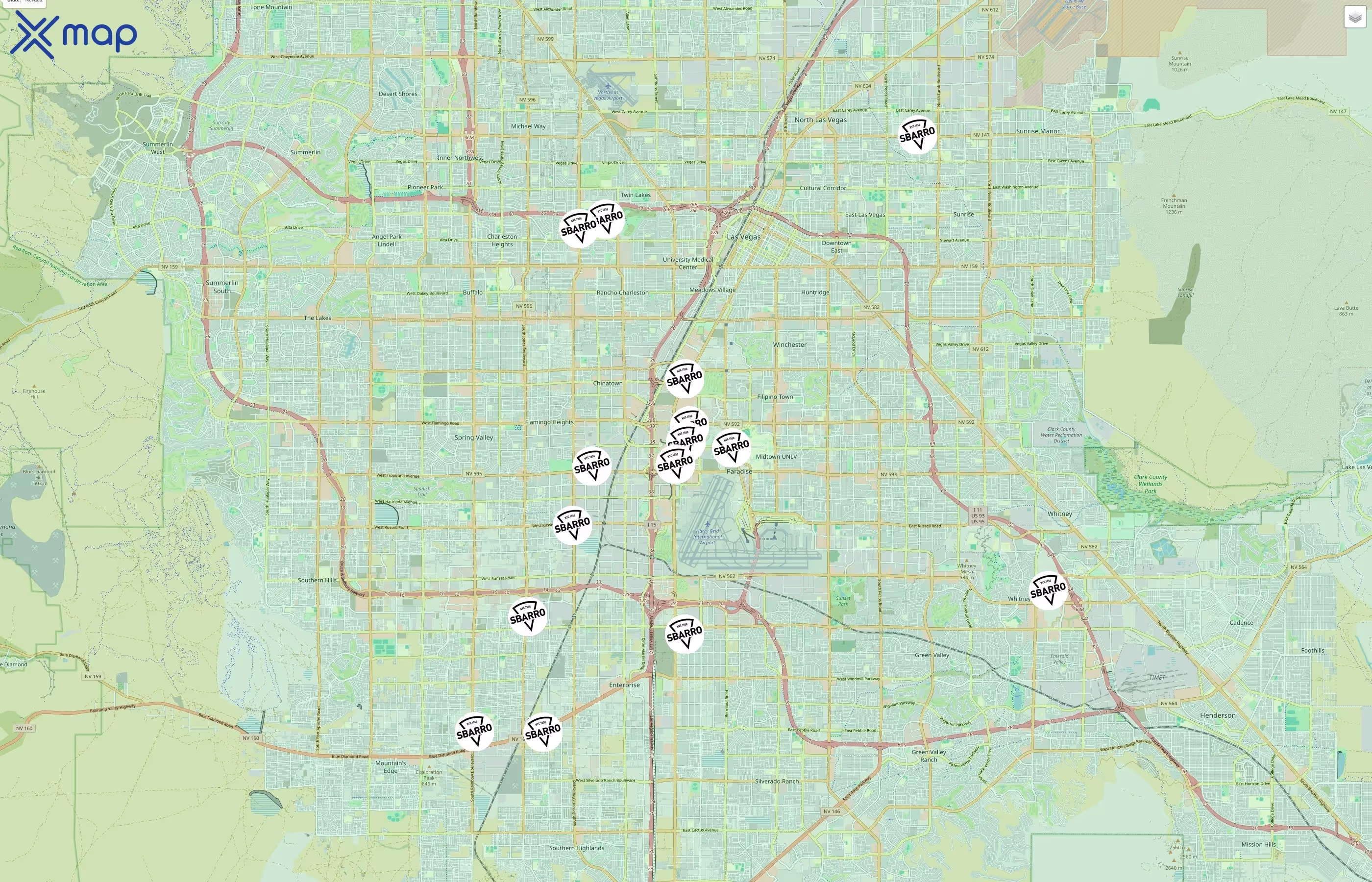 Sbarro traffic data