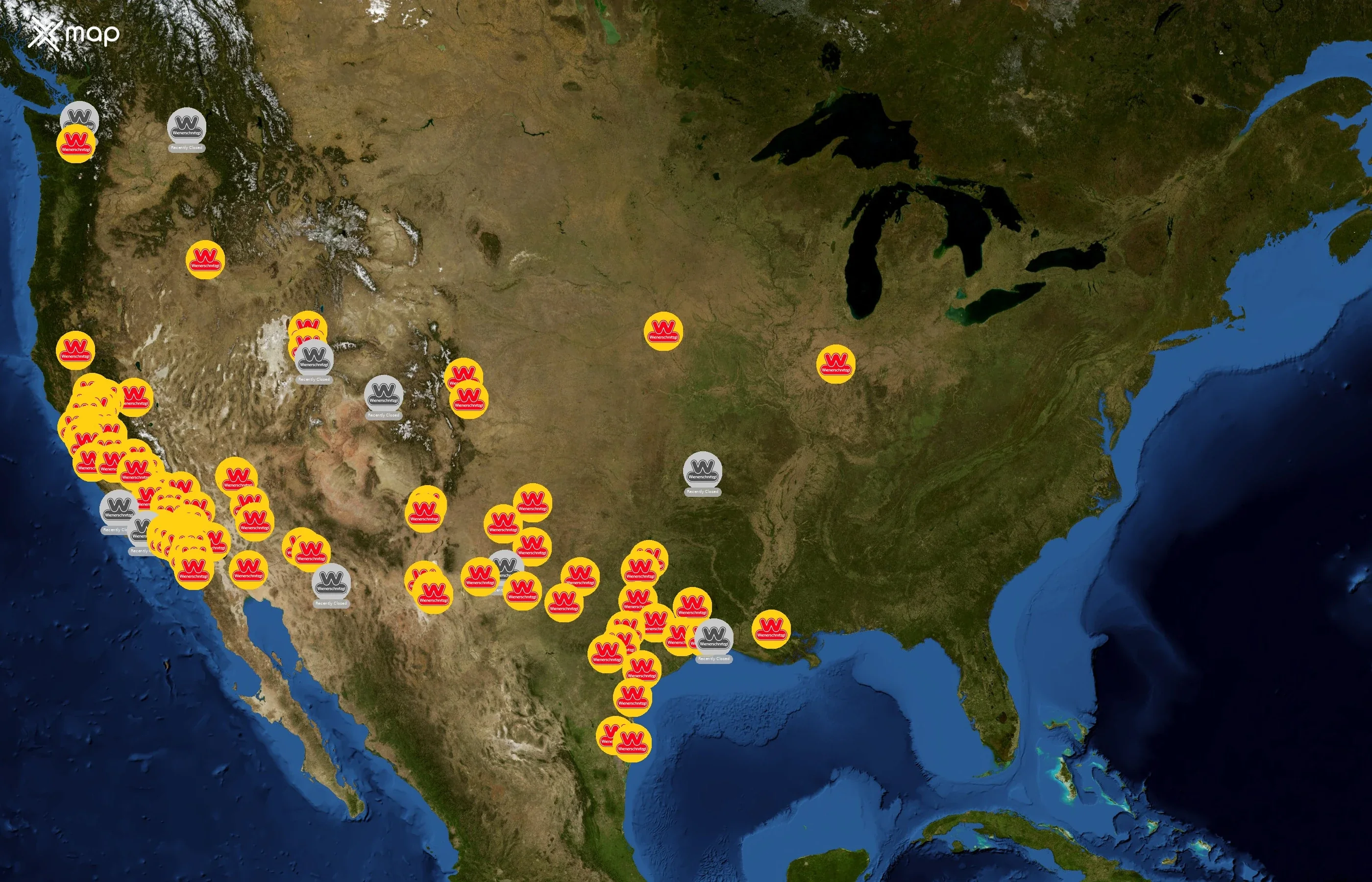 Wienerschnitzel state distribution