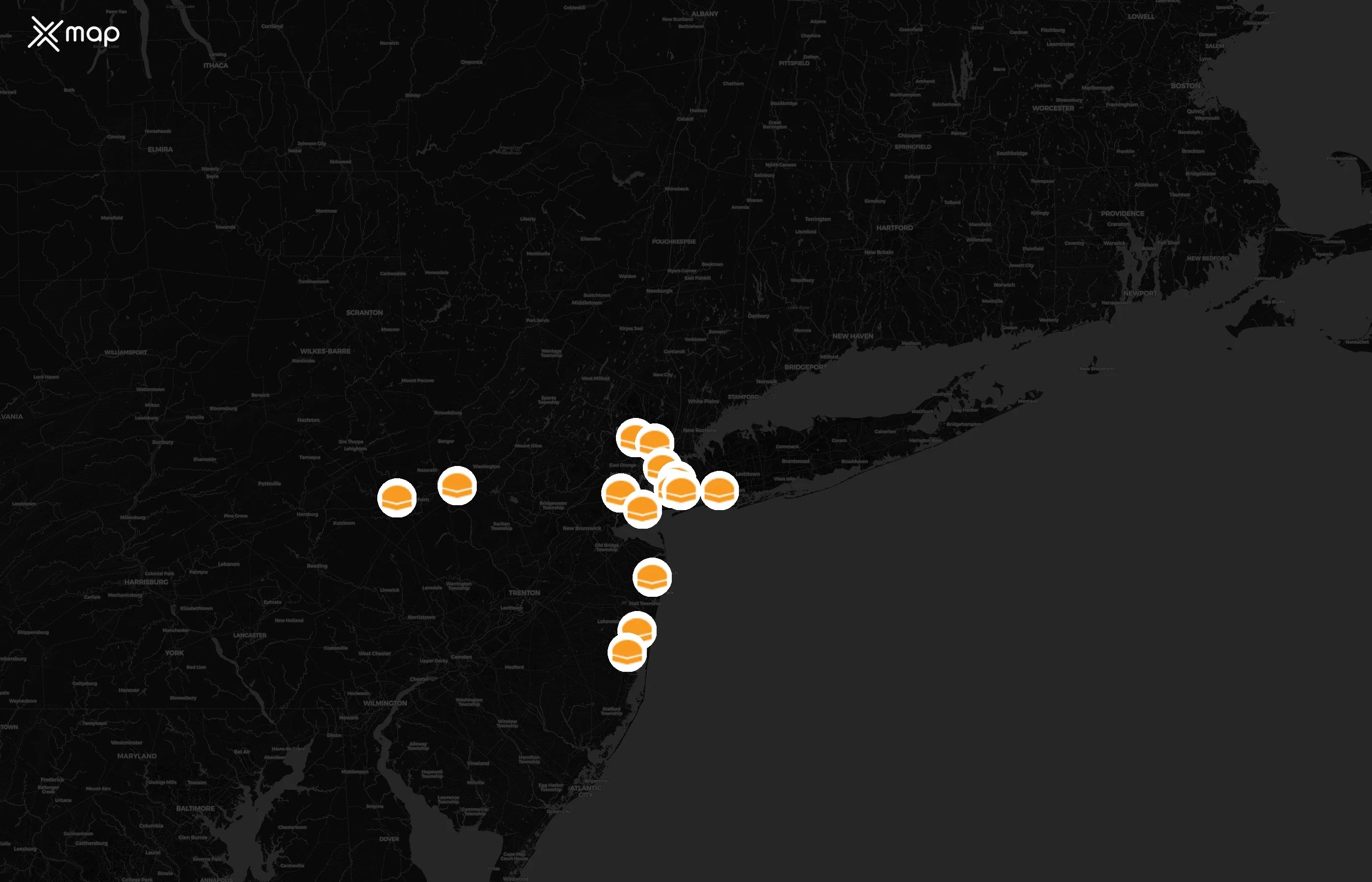 White Castle city distribution