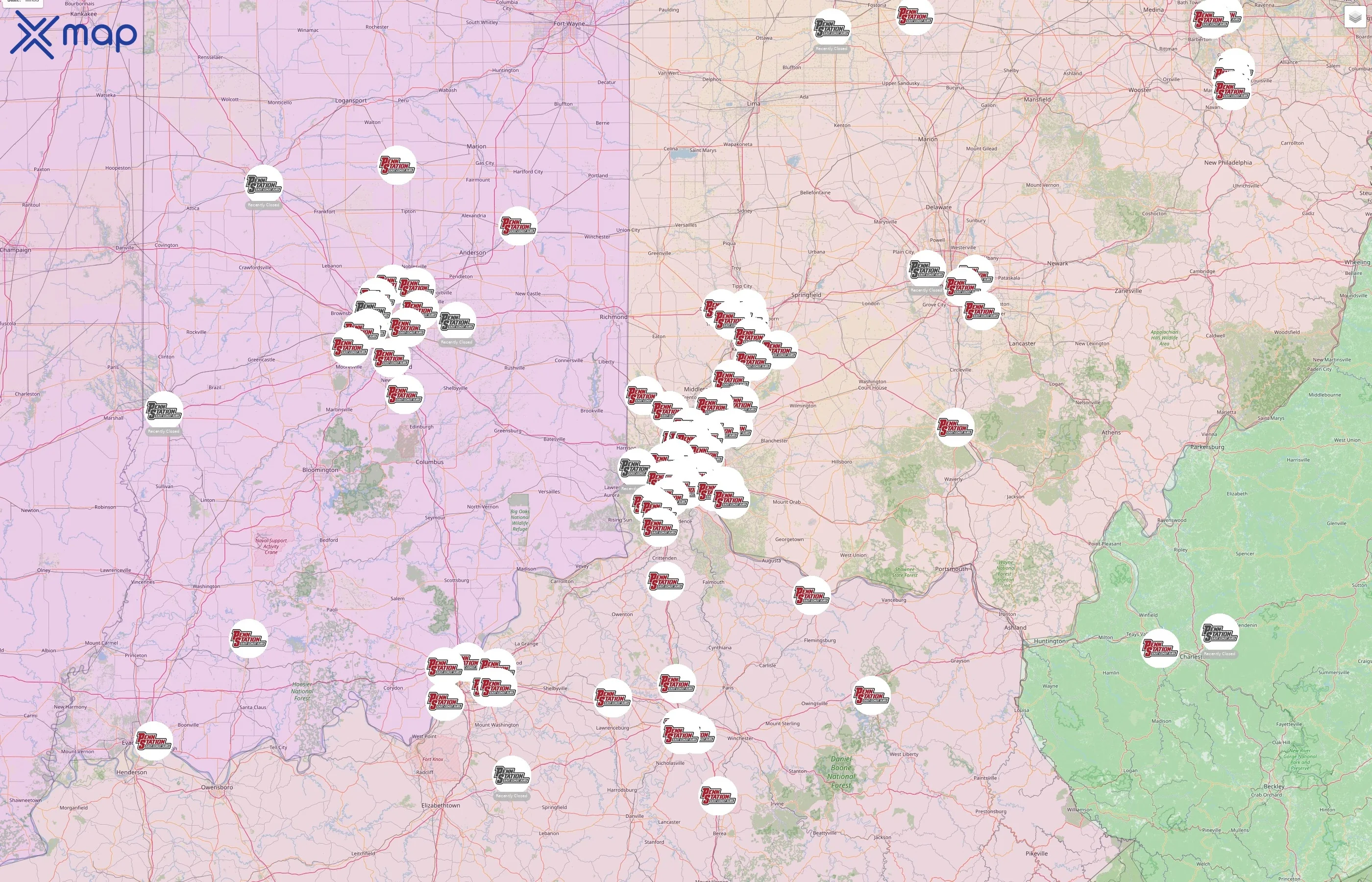 Penn Station East Coast Subs street hotspots