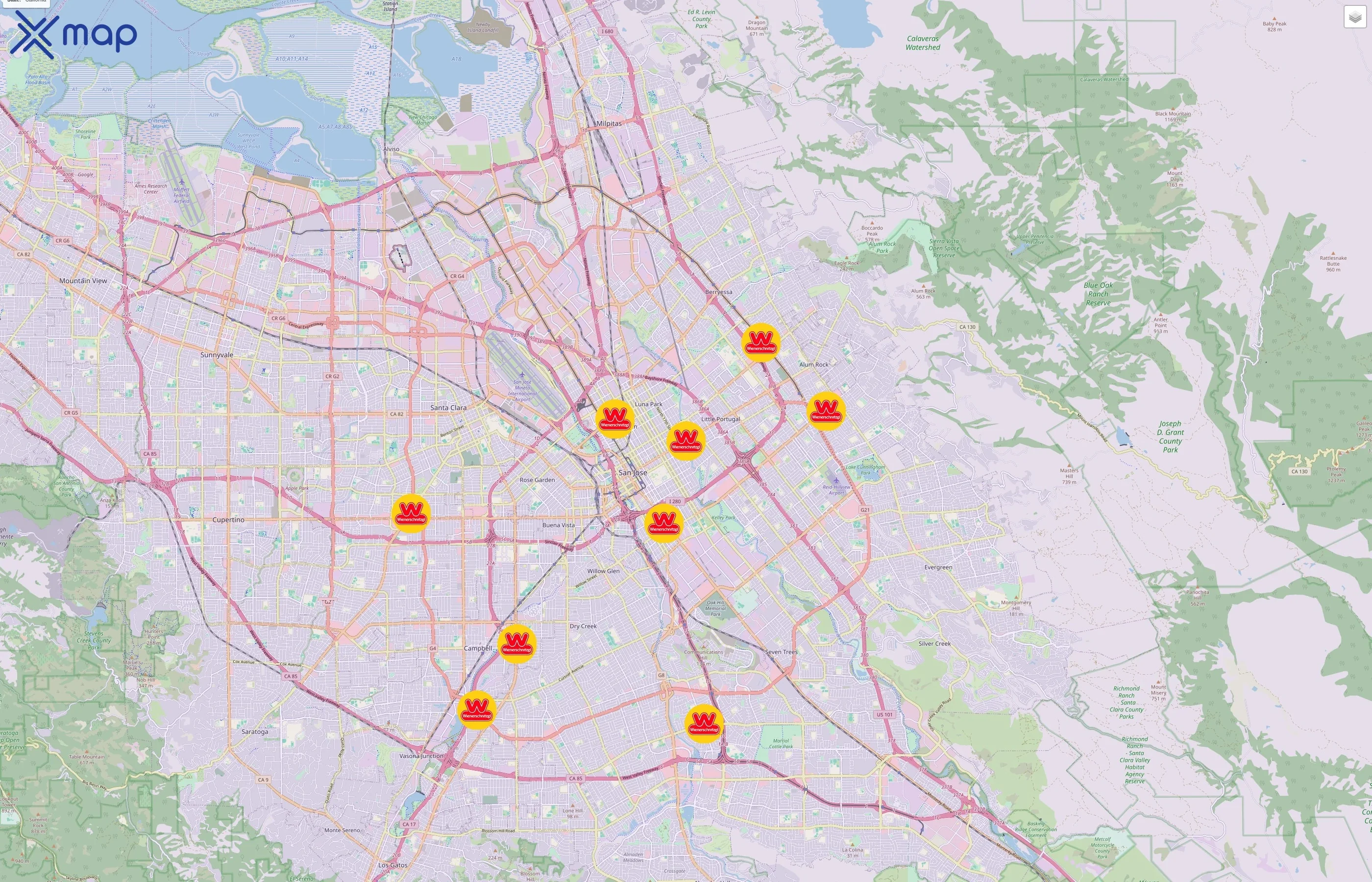 Wienerschnitzel traffic data