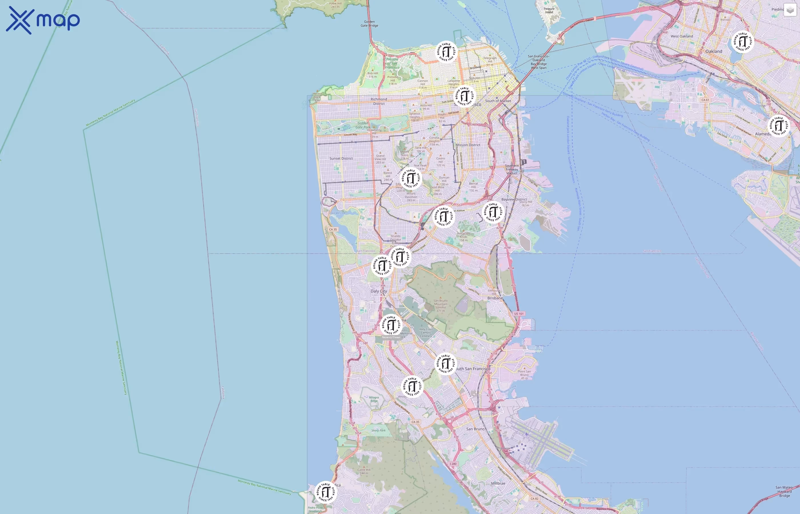 Round Table Pizza traffic data