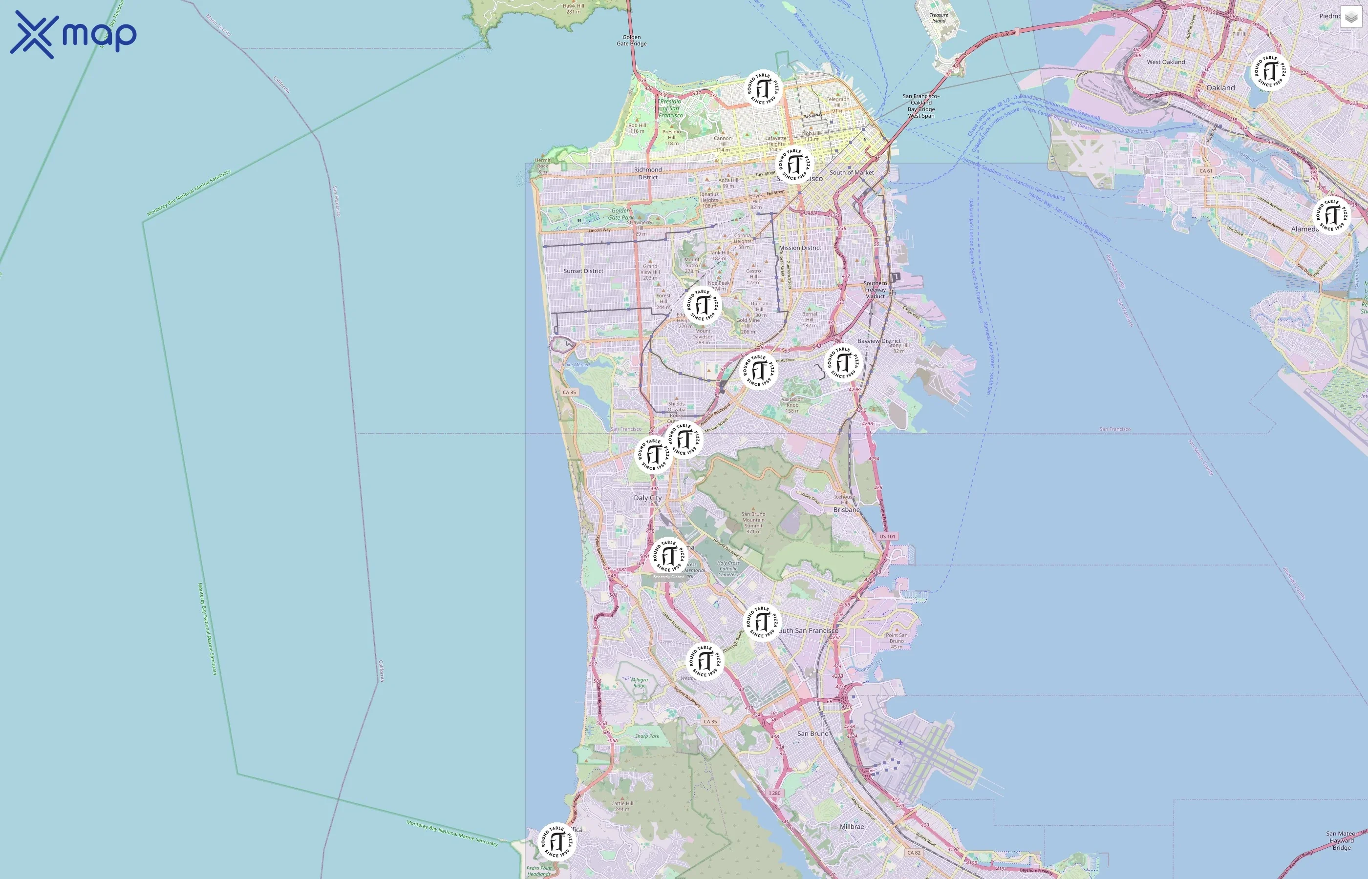 Round Table Pizza traffic data