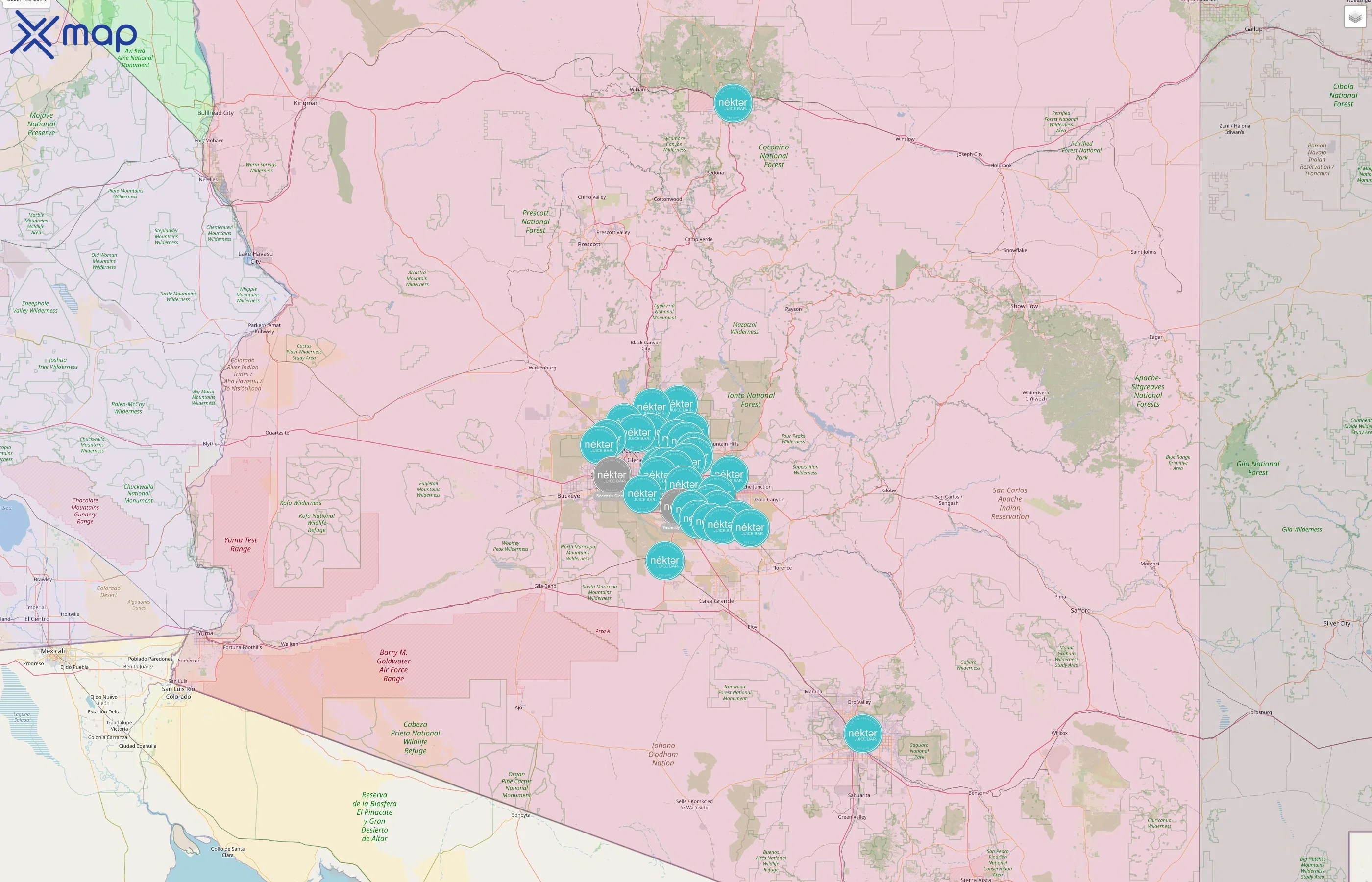 Nekter Juice Bar street hotspots