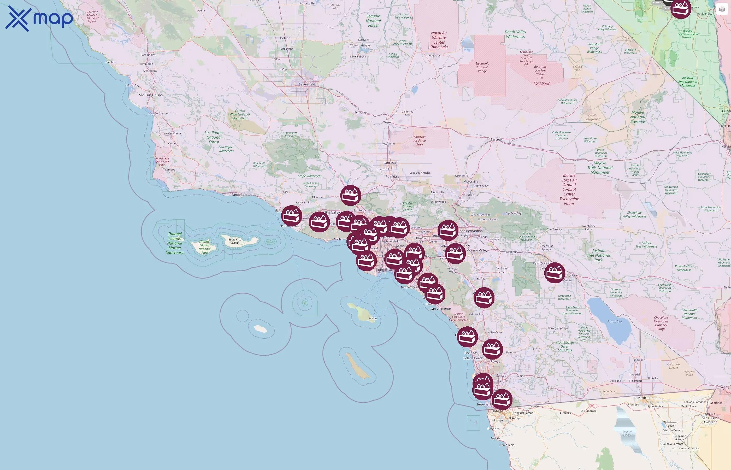 The Cheesecake Factory street hotspots